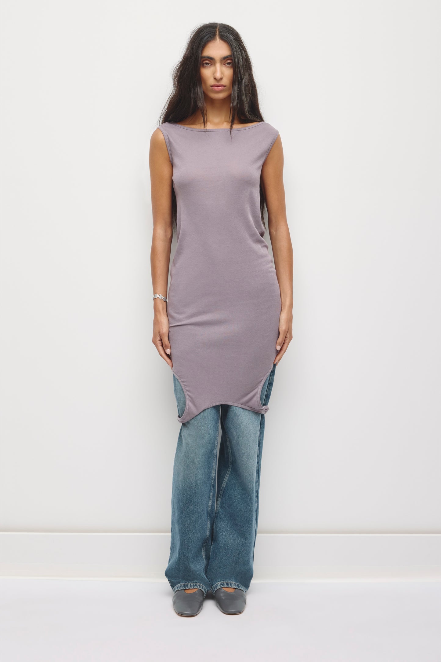 Women's Nawa Convertible Tank in Lavender Ash