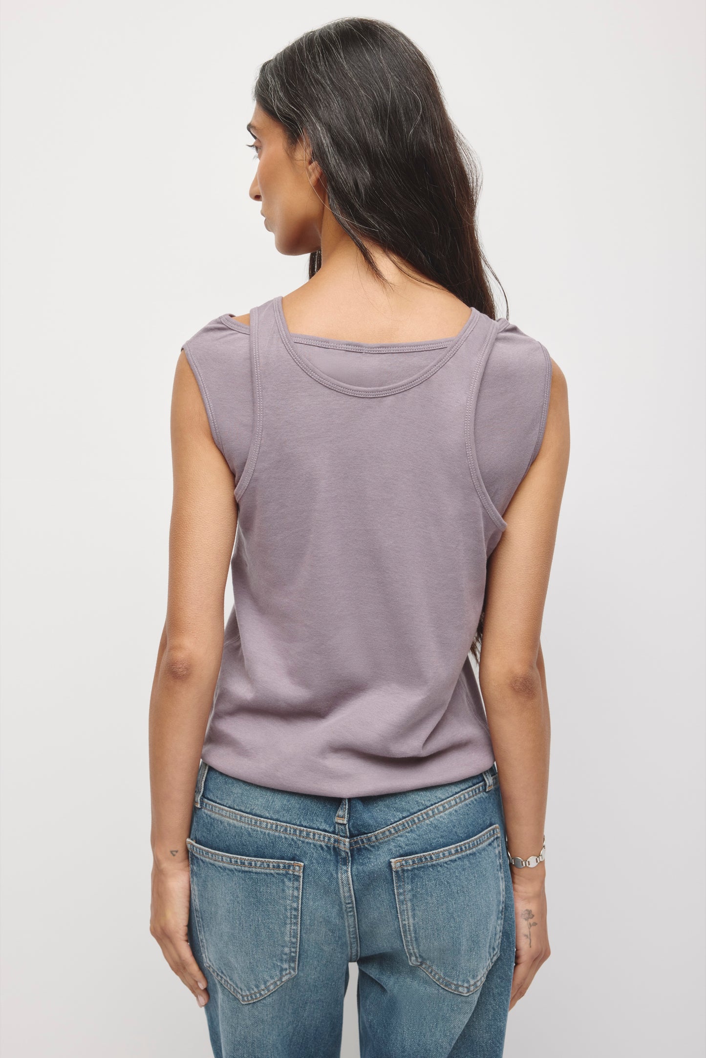 Women's Nawa Convertible Tank in Lavender Ash