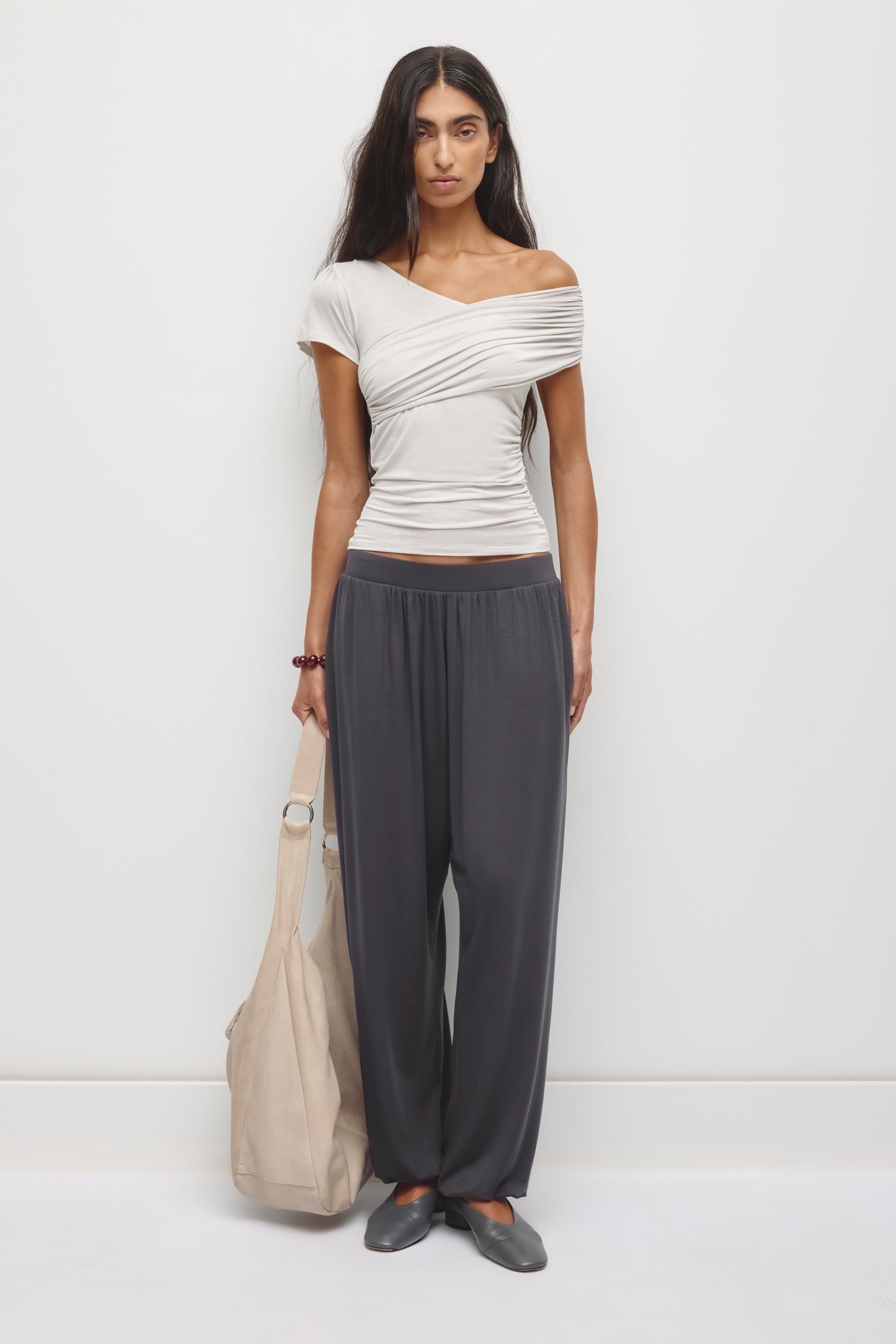 Women's Nayla Asymmetric Tee in Haze