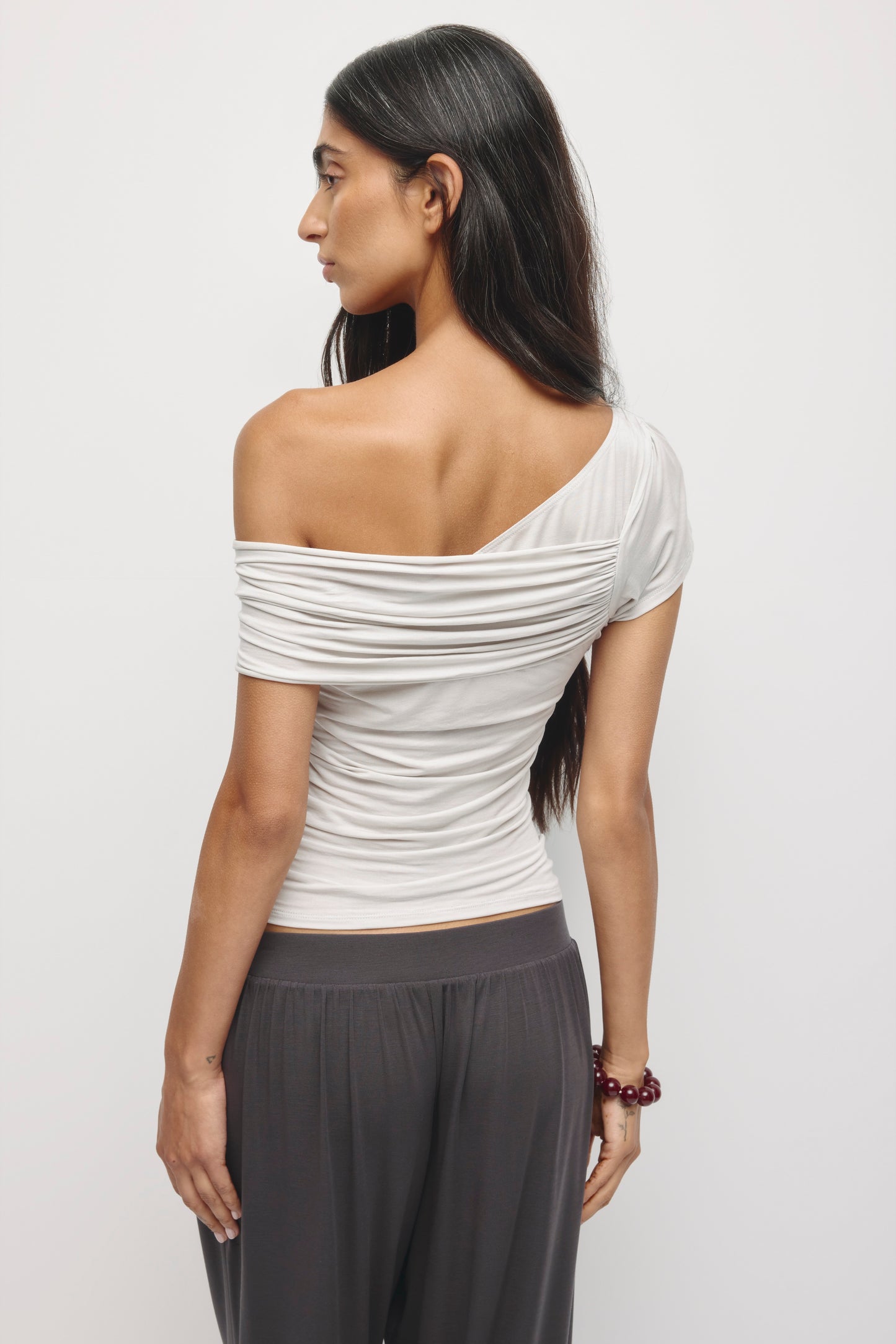 Women's Nayla Asymmetric Tee in Haze