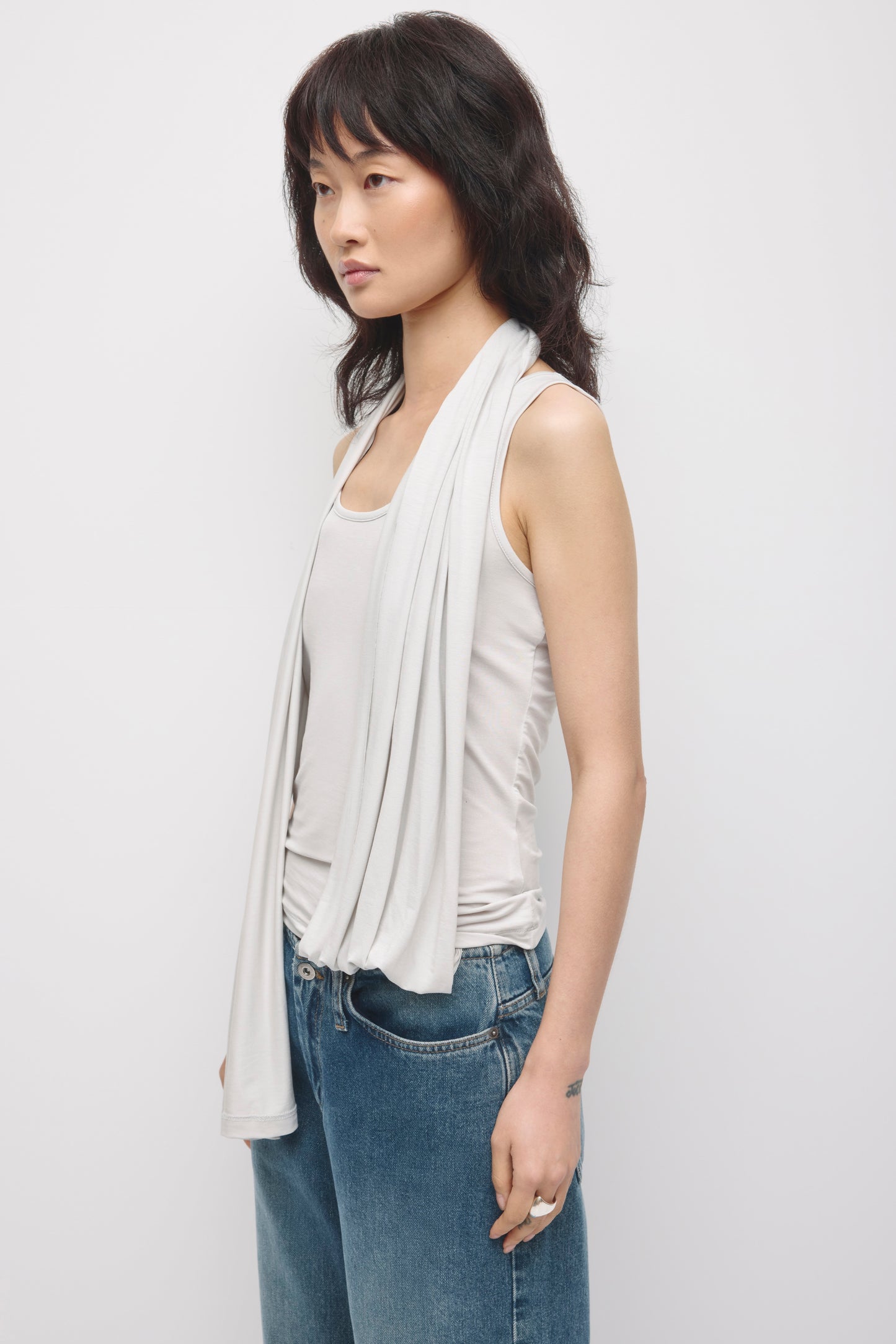 Women's Nayla Scarf Tank in Haze
