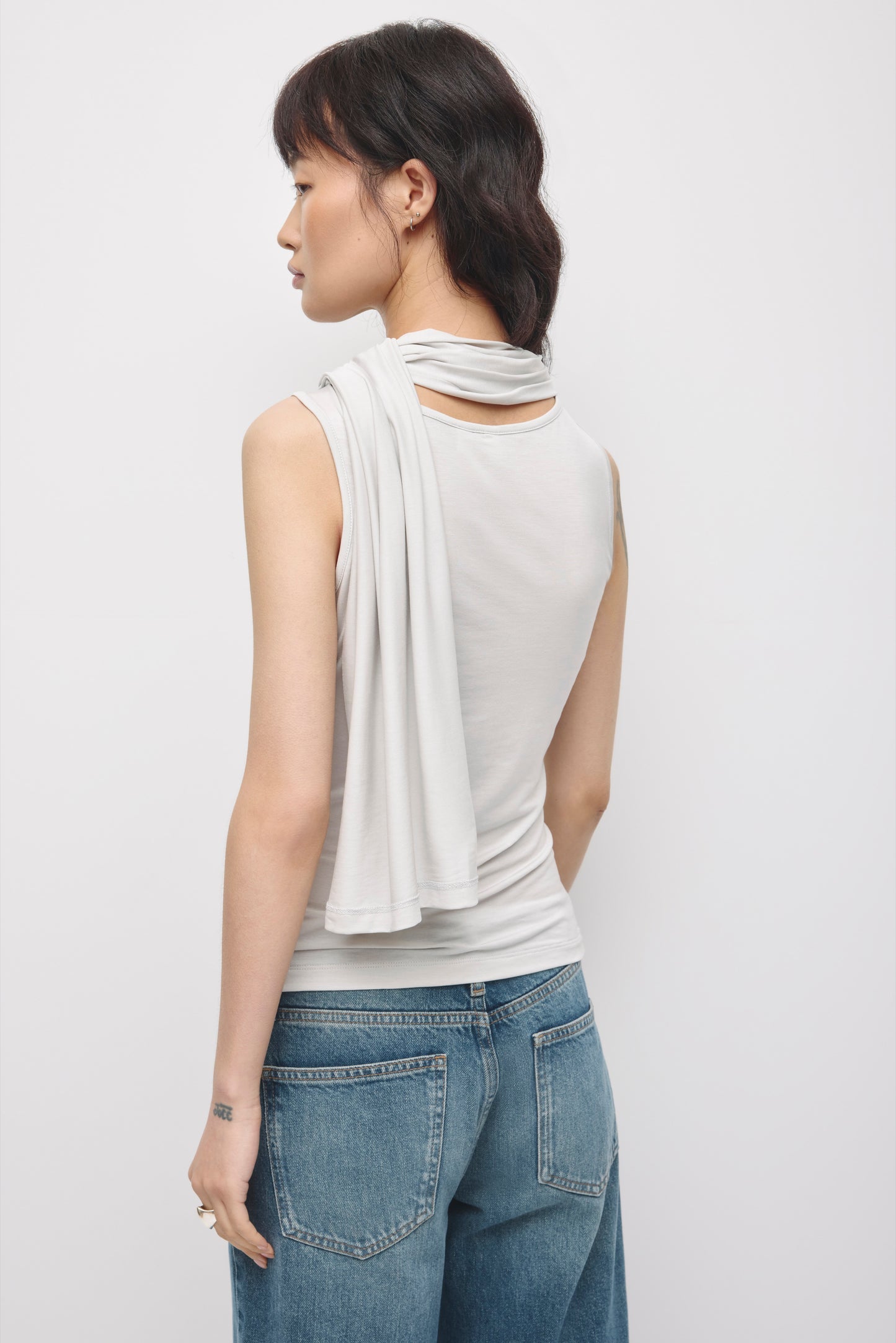 Women's Nayla Scarf Tank in Haze