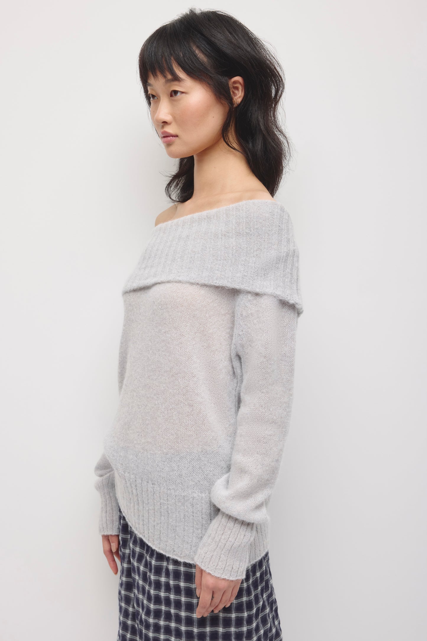 Women's Noor Convertible Cowl Sweater in Haze