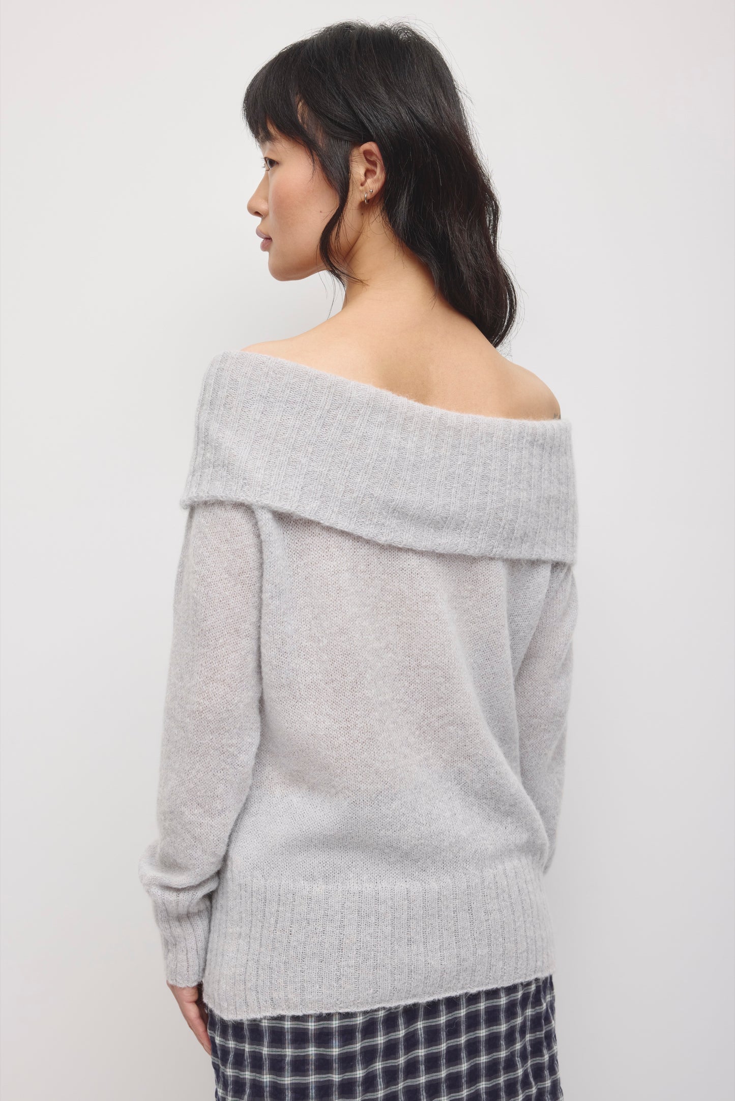 Women's Noor Convertible Cowl Sweater in Haze
