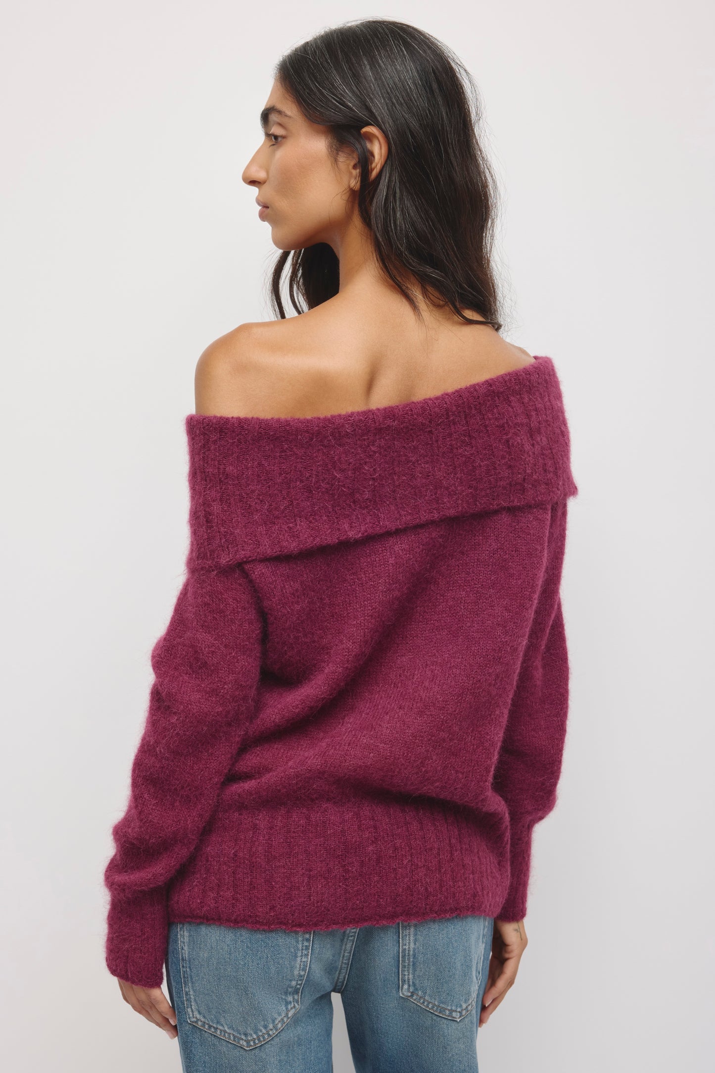 Women's Noor Convertible Cowl Sweater in Tawny Port