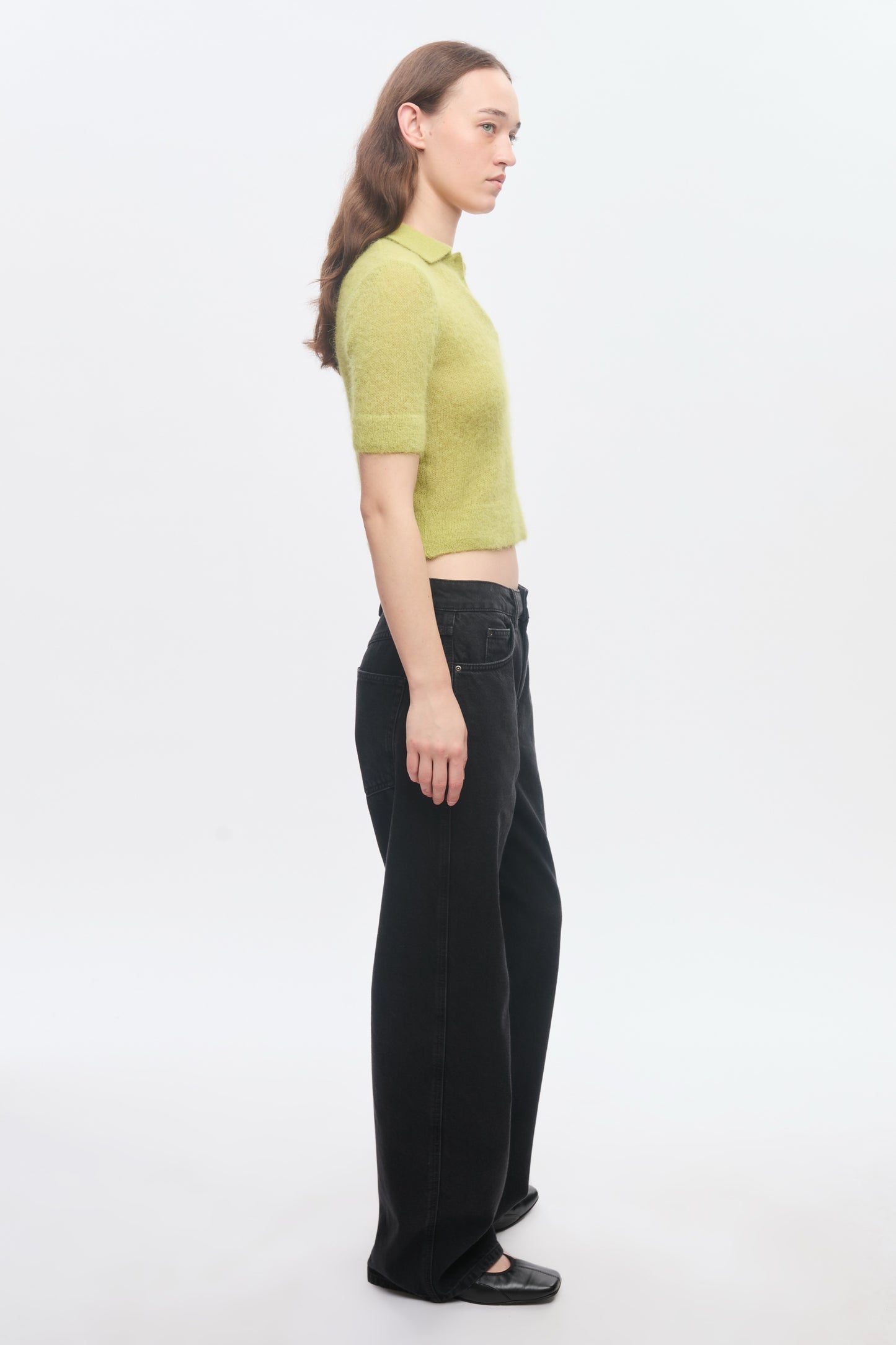 Women's Noor Fuzzy Polo in Hazel
