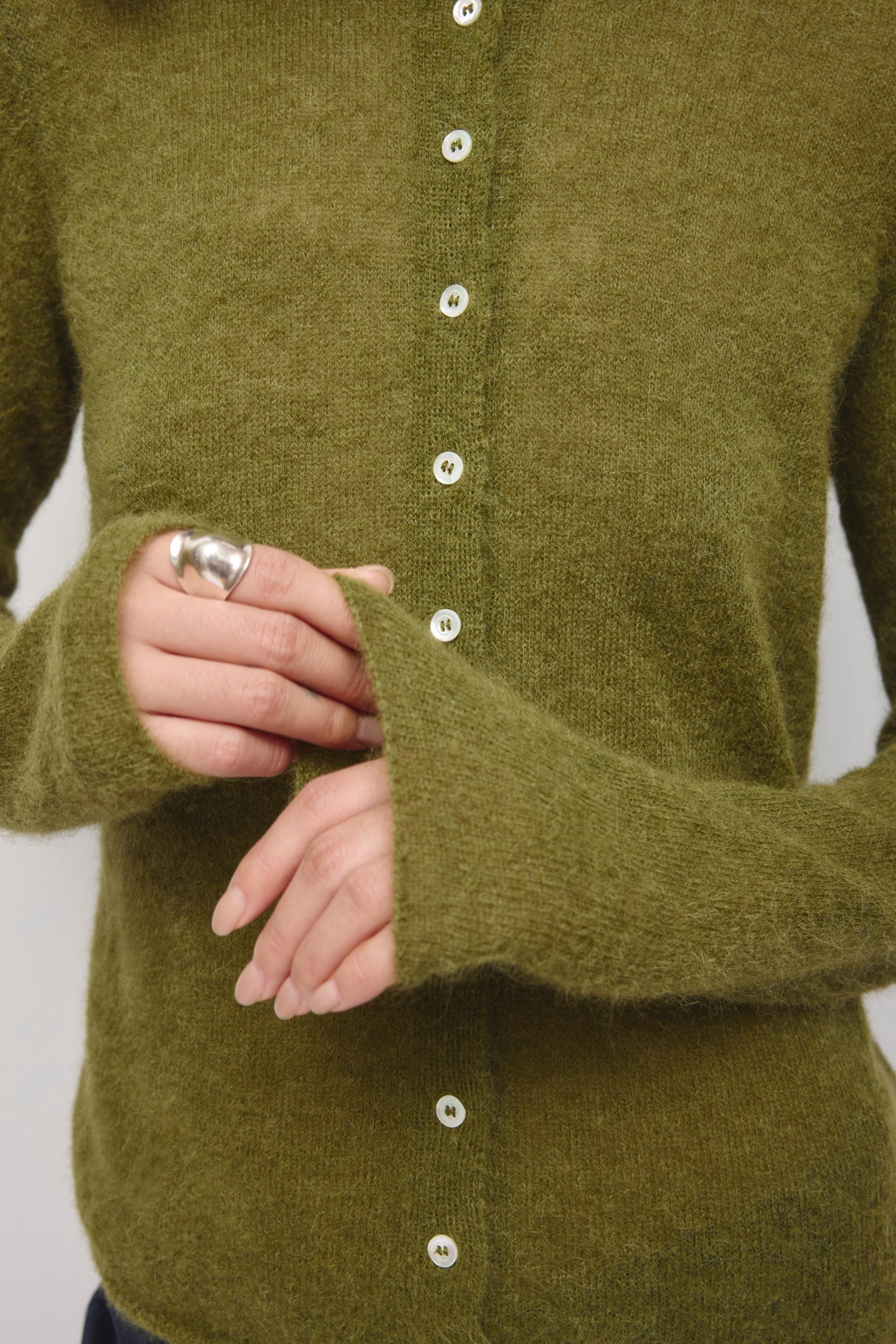 Women's Noor Sheer Cardigan in Cardamom