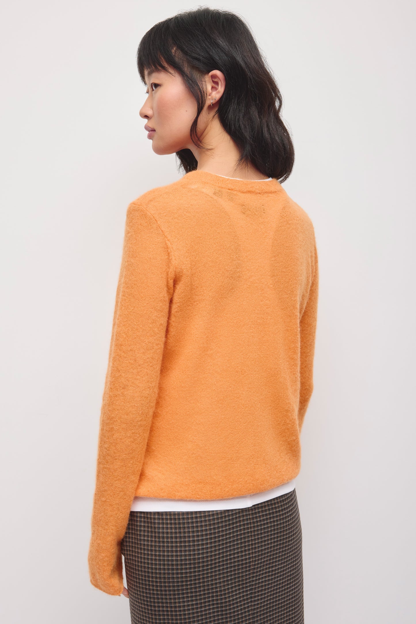 Women's Noor Sheer Cardigan in Persimmon
