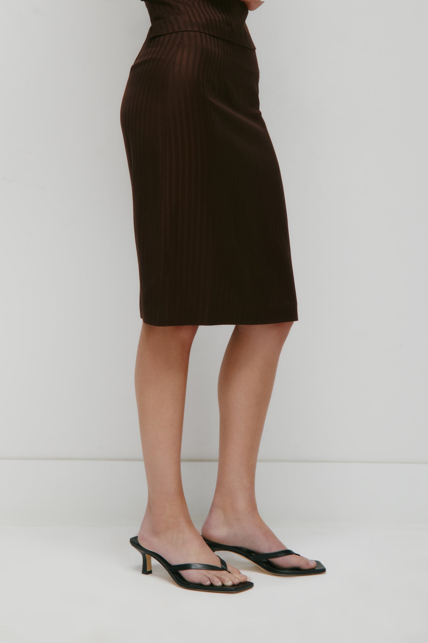 Women's Sahra Midi Skirt in Espresso