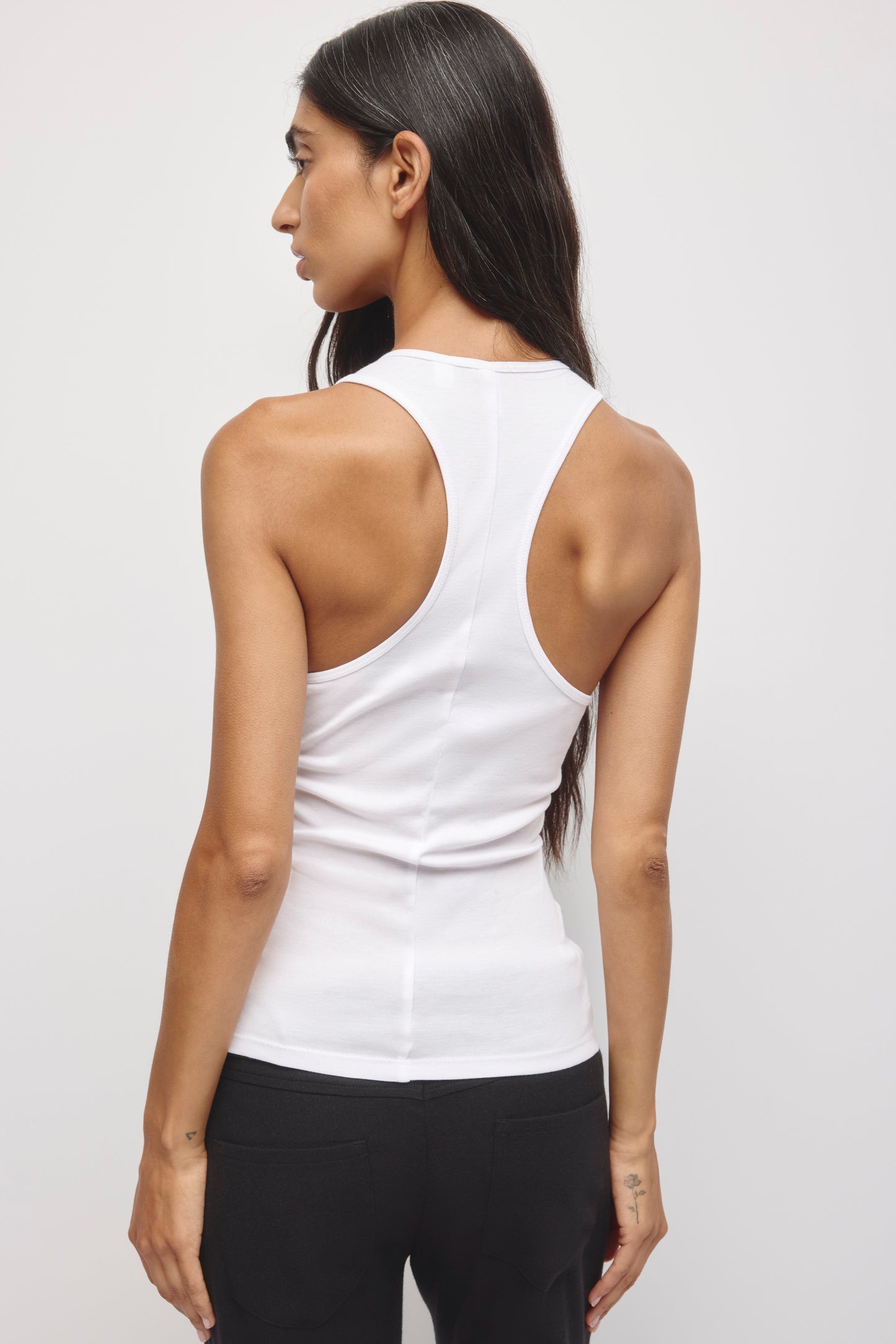 Women's Scoop Racerback Tank in White