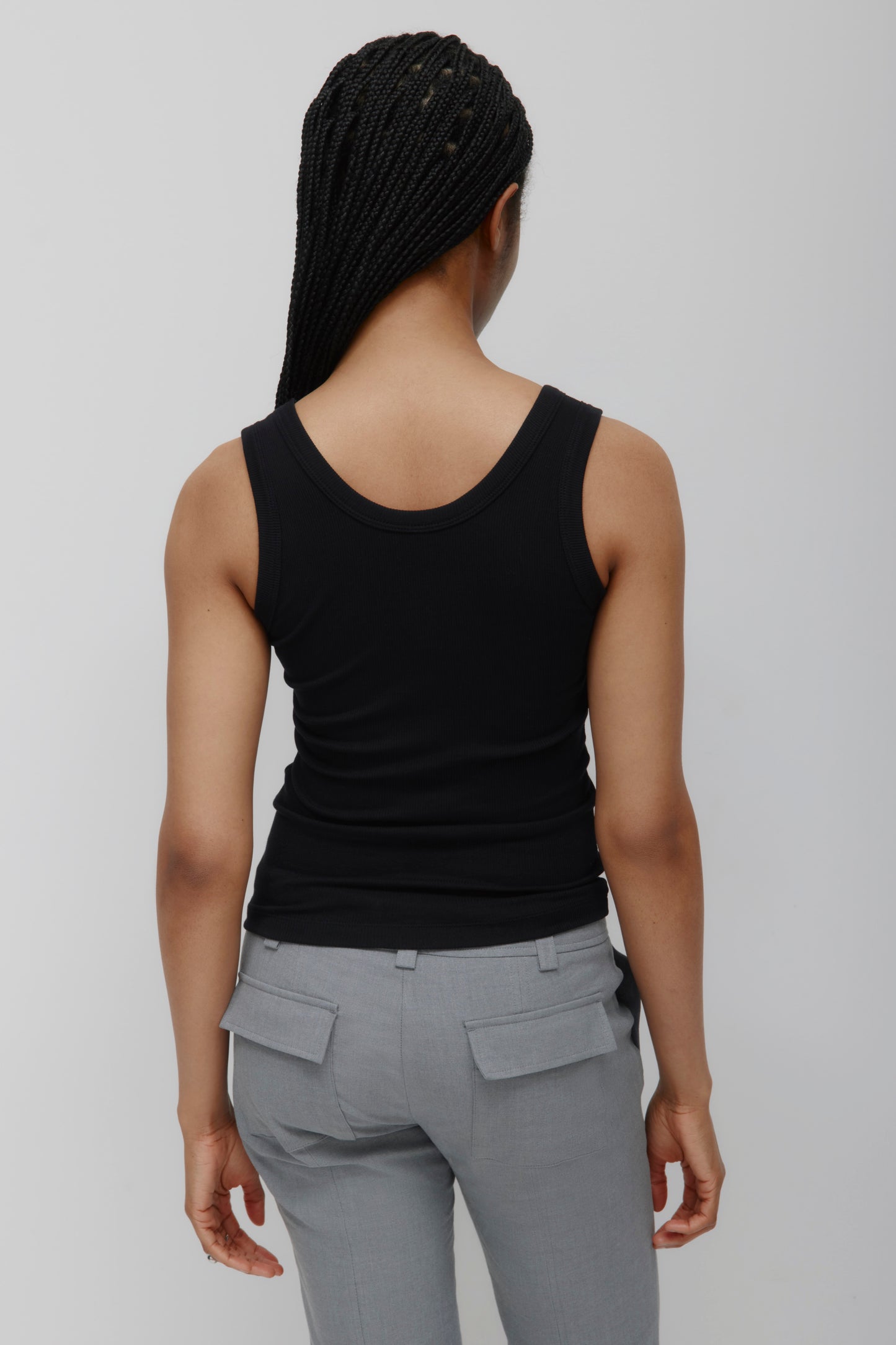Women's Scoop Tank in Black