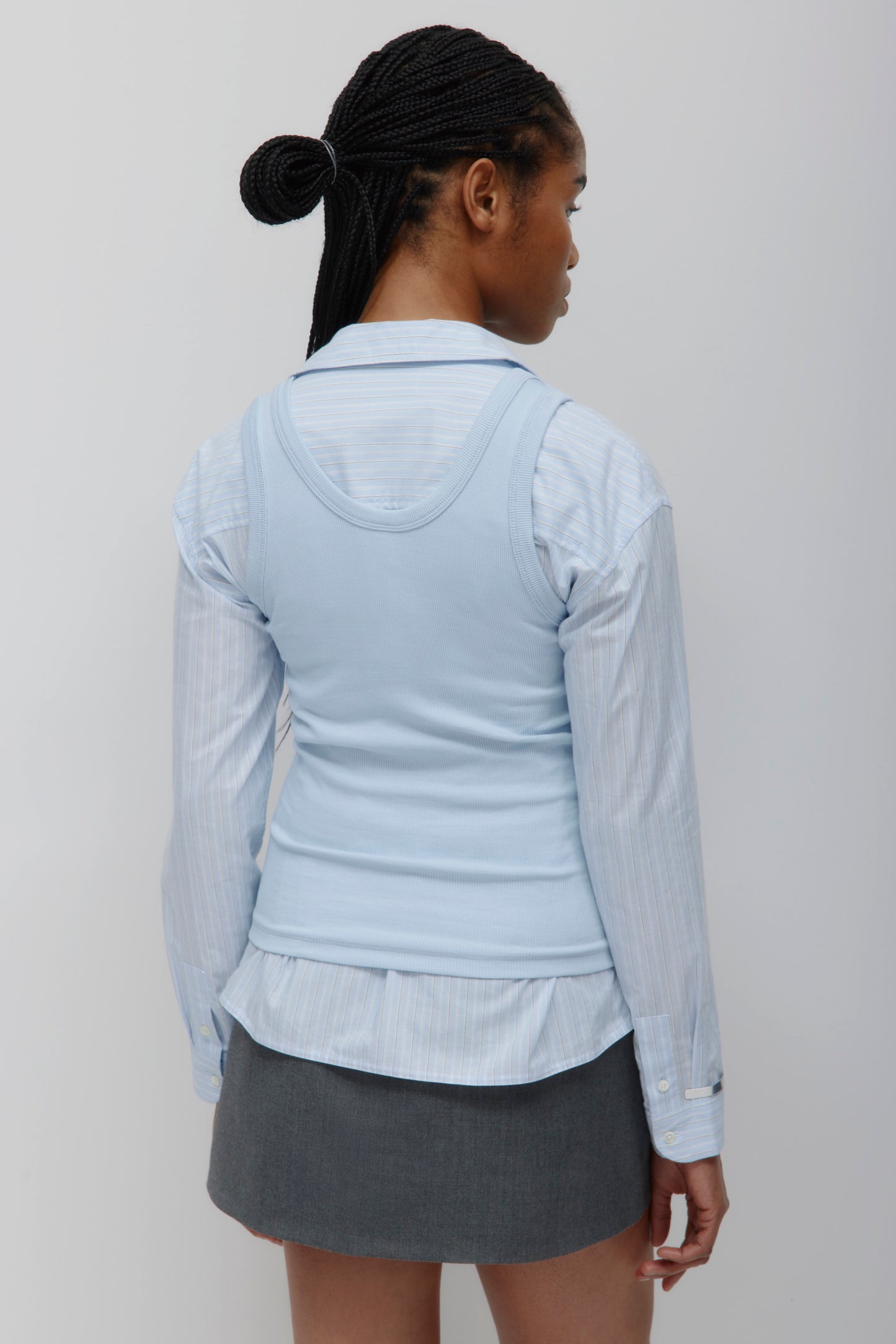 Women's Scoop Tank in Blue Aura