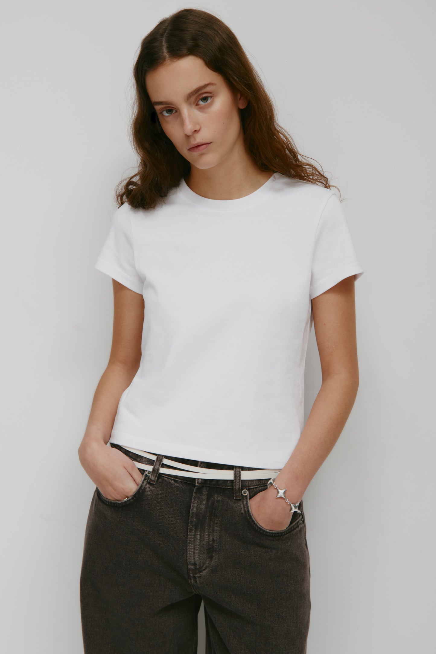 Women's Shrunken Tee in White
