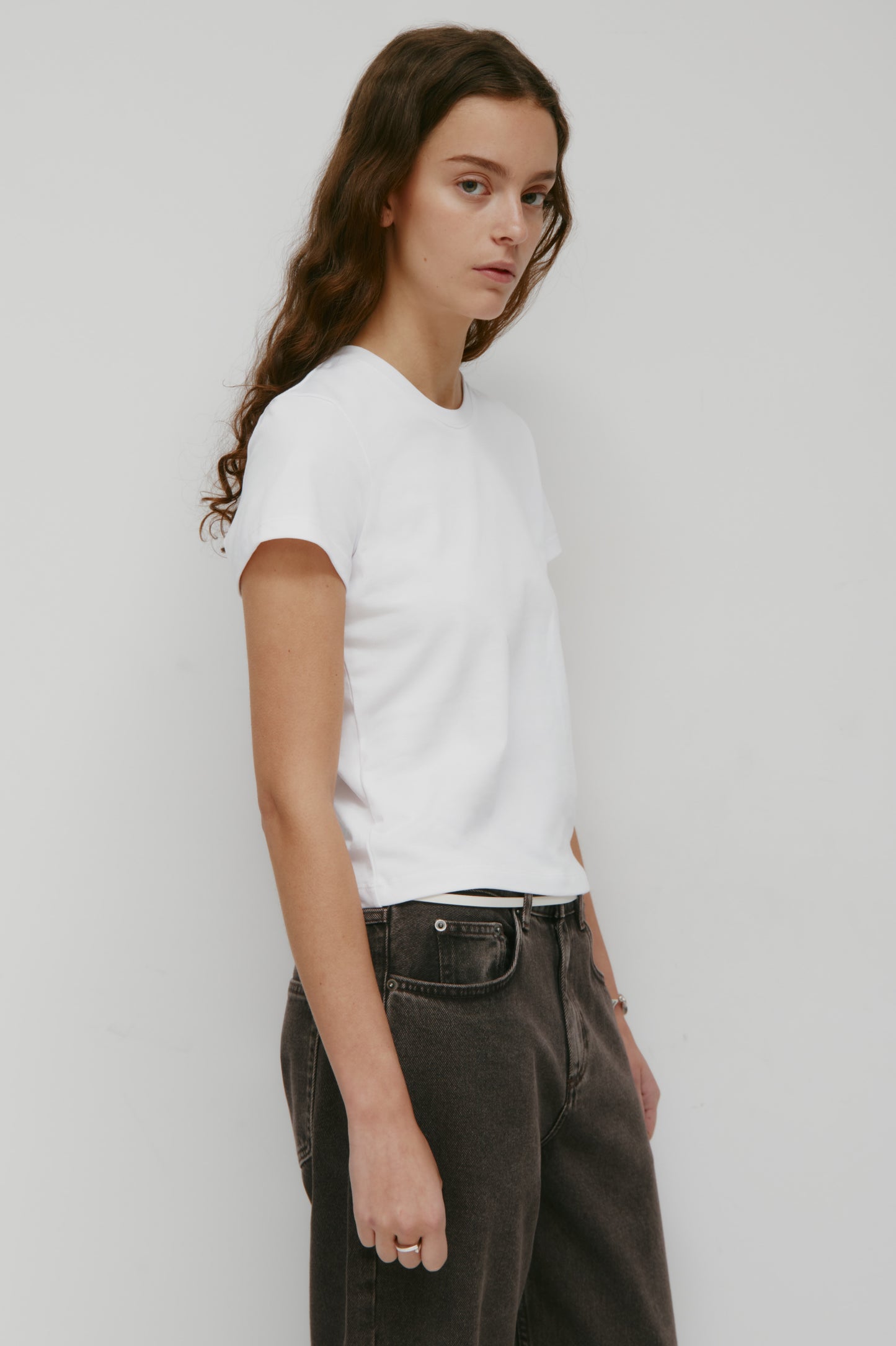 Women's Shrunken Tee in White