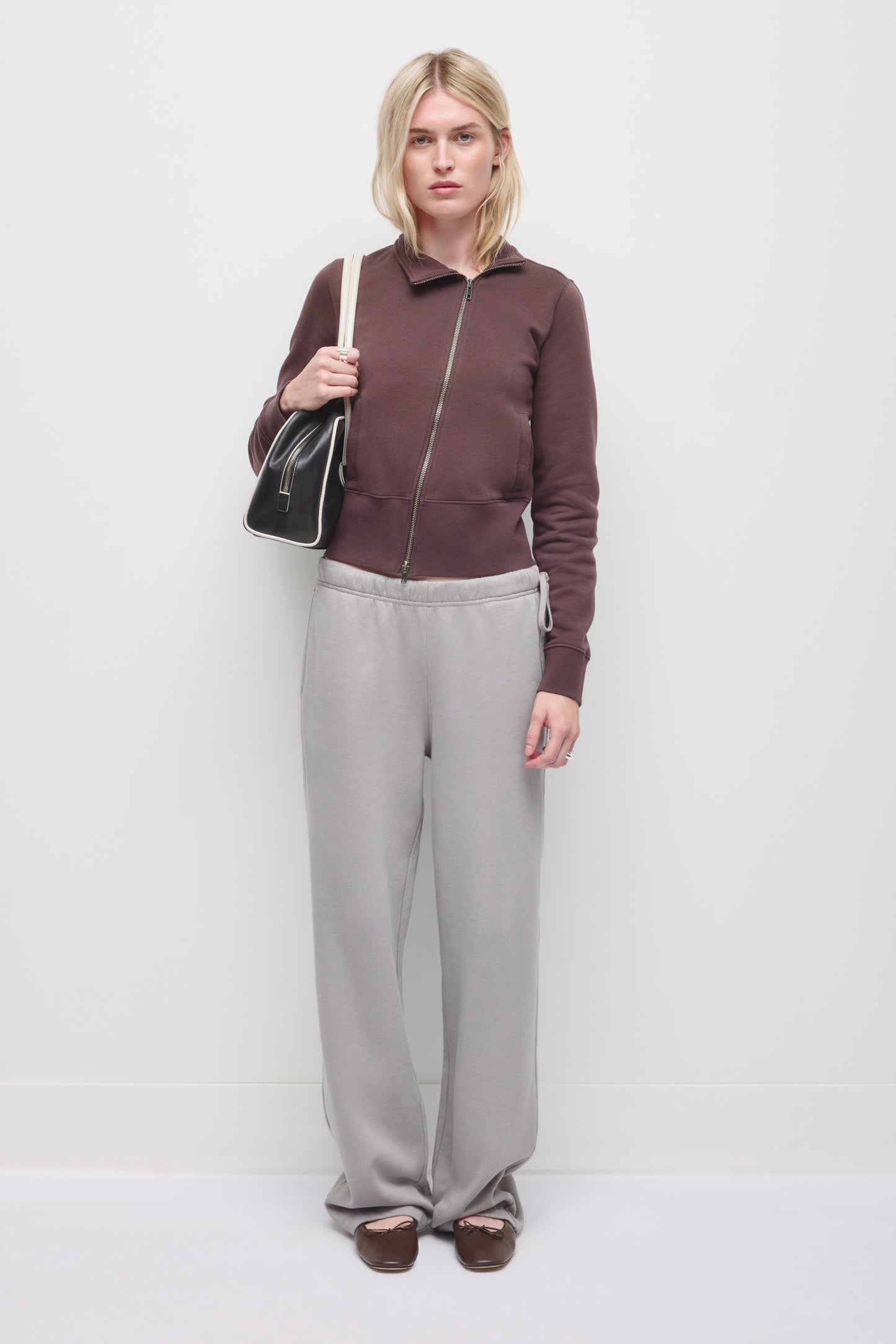 Women's Side Tie Sweatpant in Gypsum