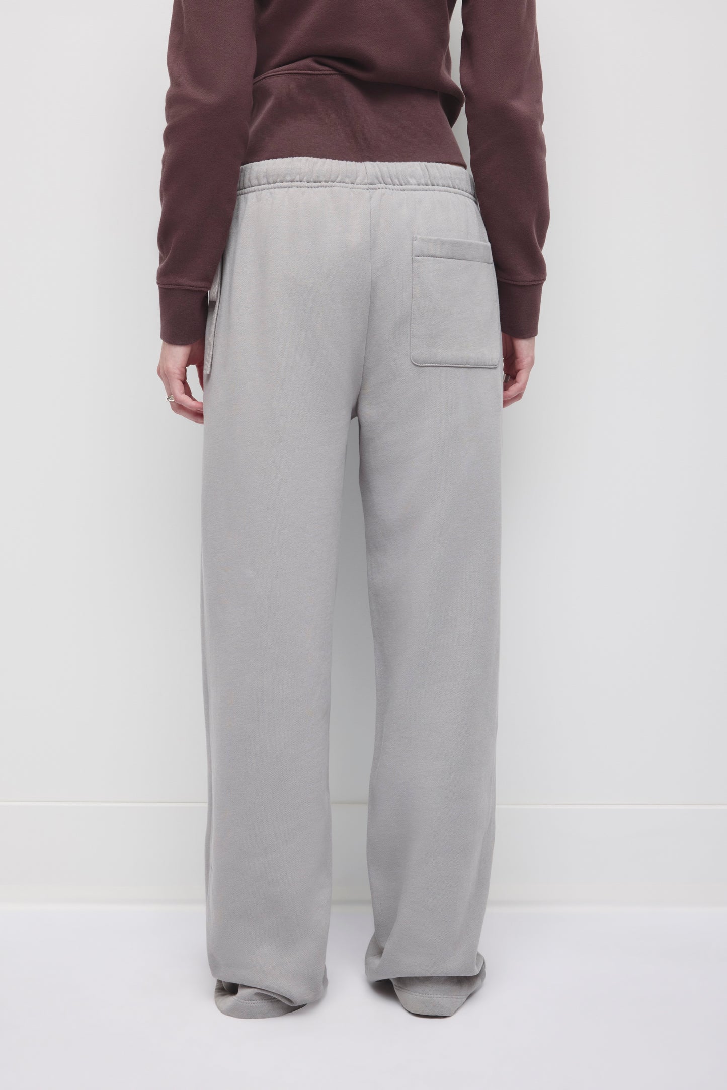 Women's Side Tie Sweatpant in Gypsum