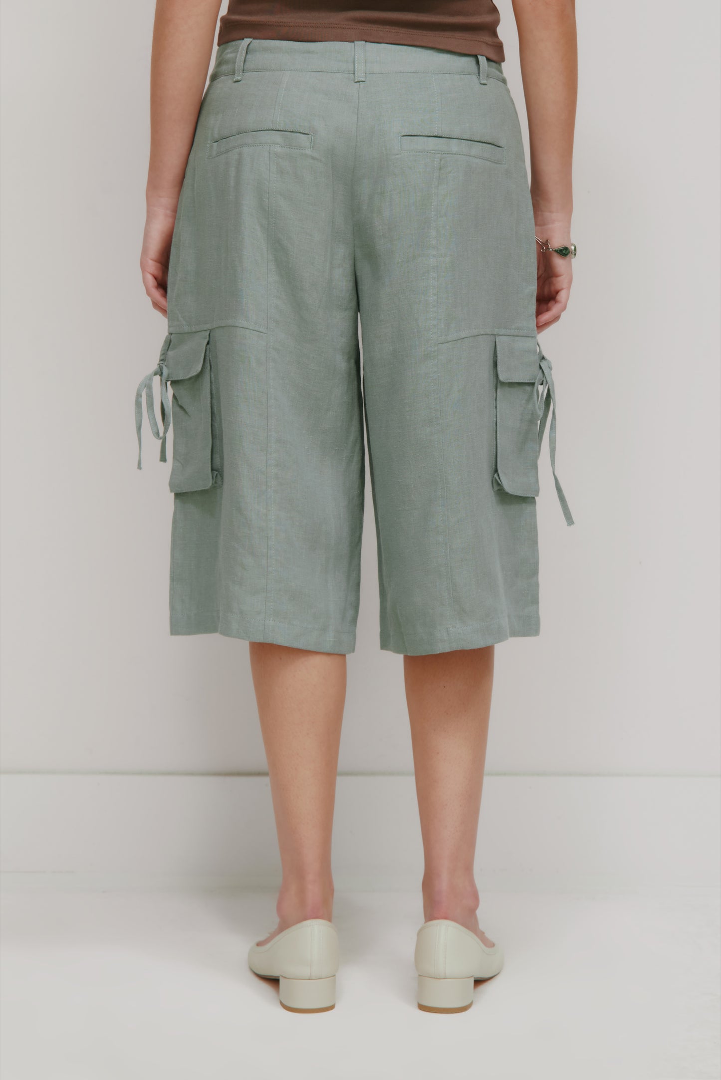 Women's Sila Linen Tie Short in Shadow