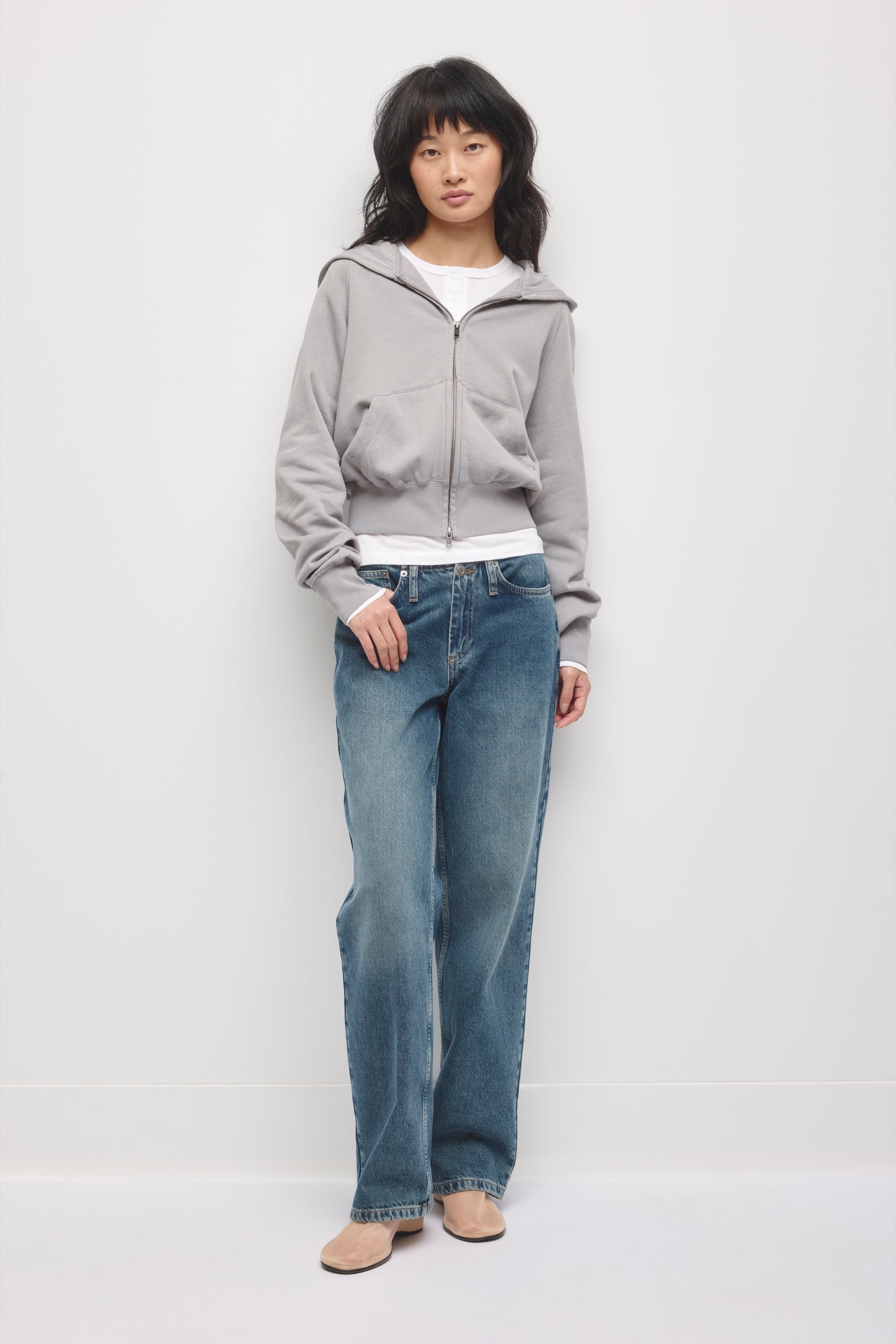 Women's Snug Full Zip Hoodie in Gypsum