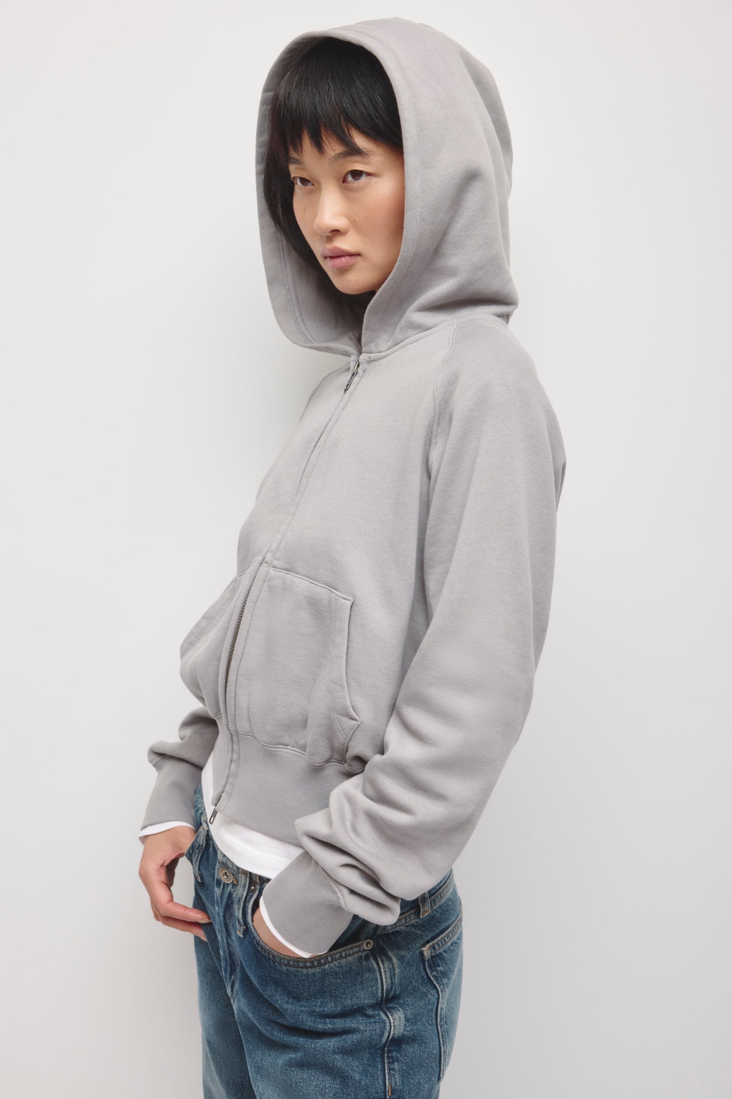 Women's Snug Full Zip Hoodie in Gypsum