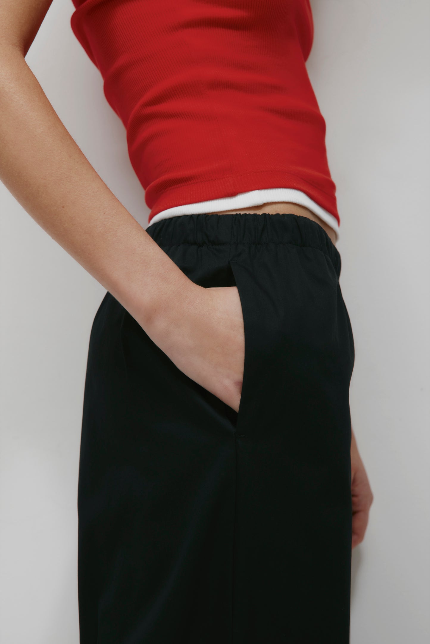 Women's Tara Poplin Pant in Black