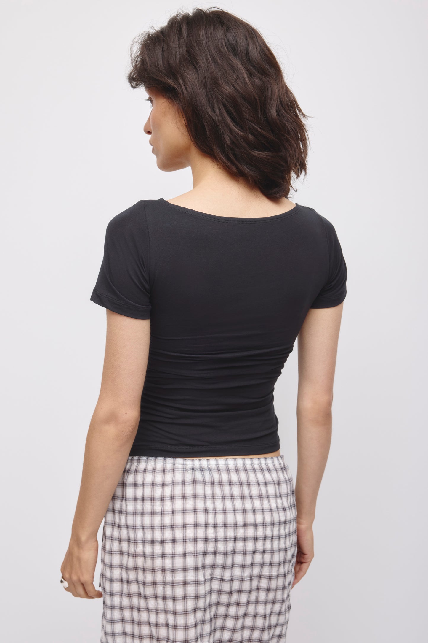 Women's Thana Wrap Top in Black