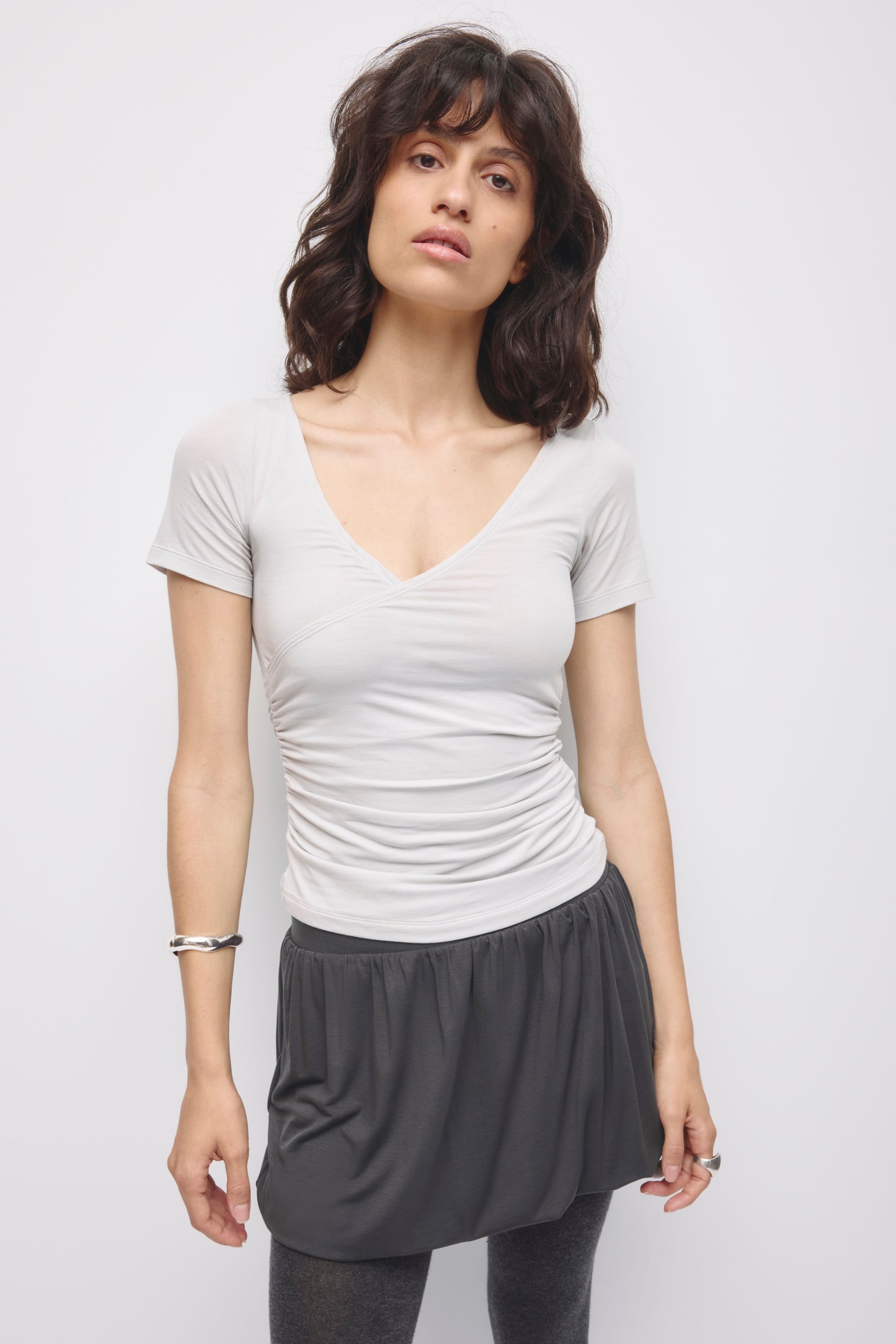 Women's Thana Wrap Top in Haze