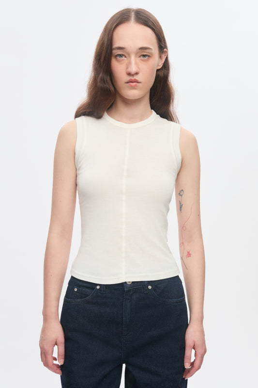 Women's Trace Tank in Marshmallow