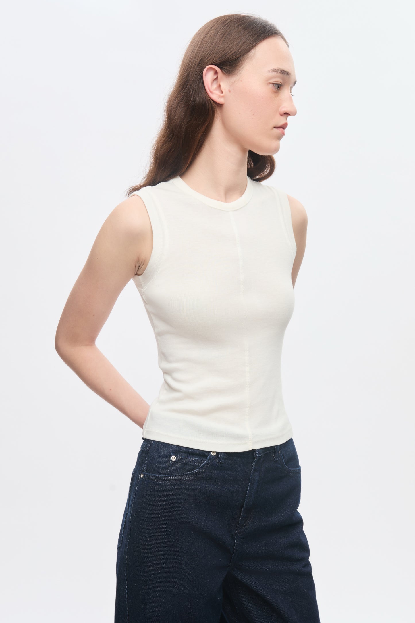 Women's Trace Tank in Marshmallow