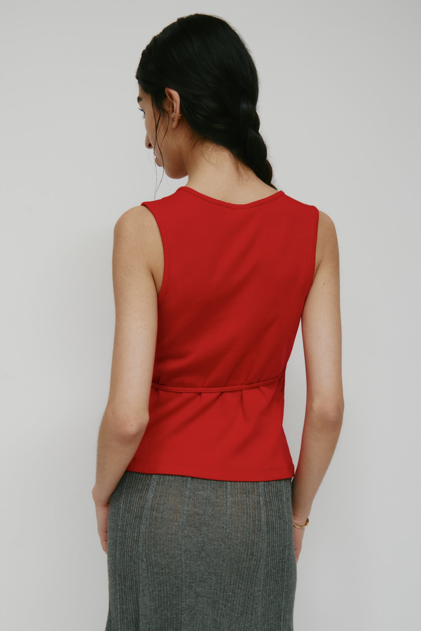 Women's Wrapped Tank in Salsa