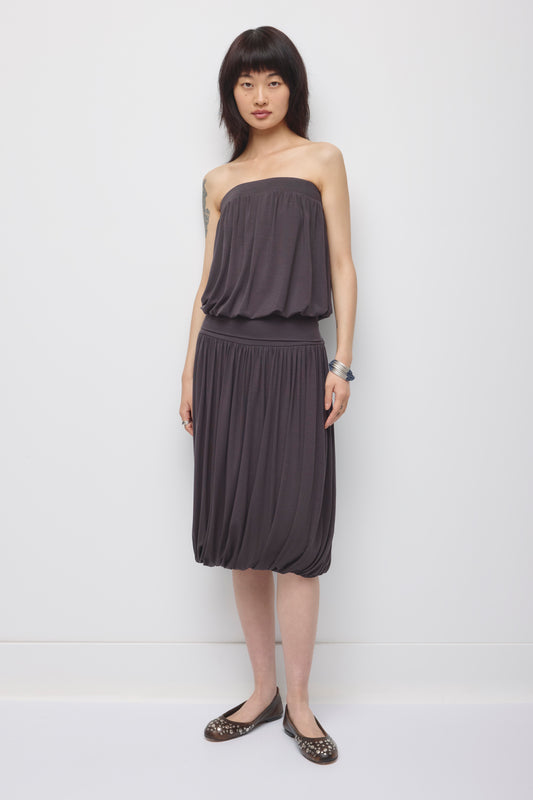 Women's Yazi Balloon Skirt in Charcoal