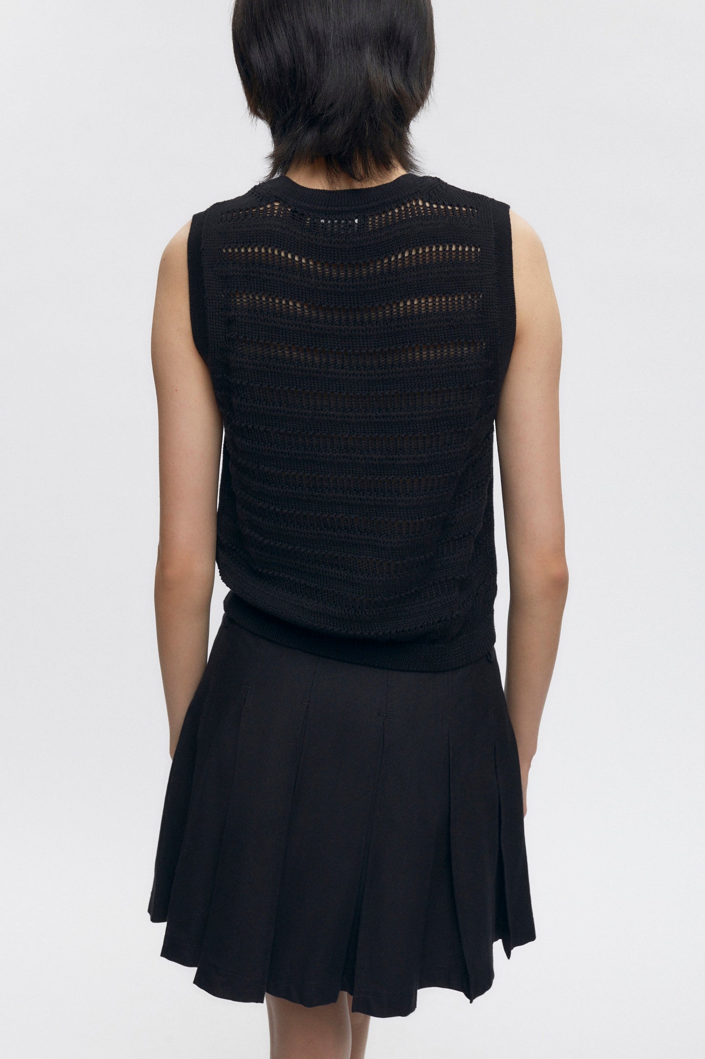 Women's Acacia Knit Tank in Black