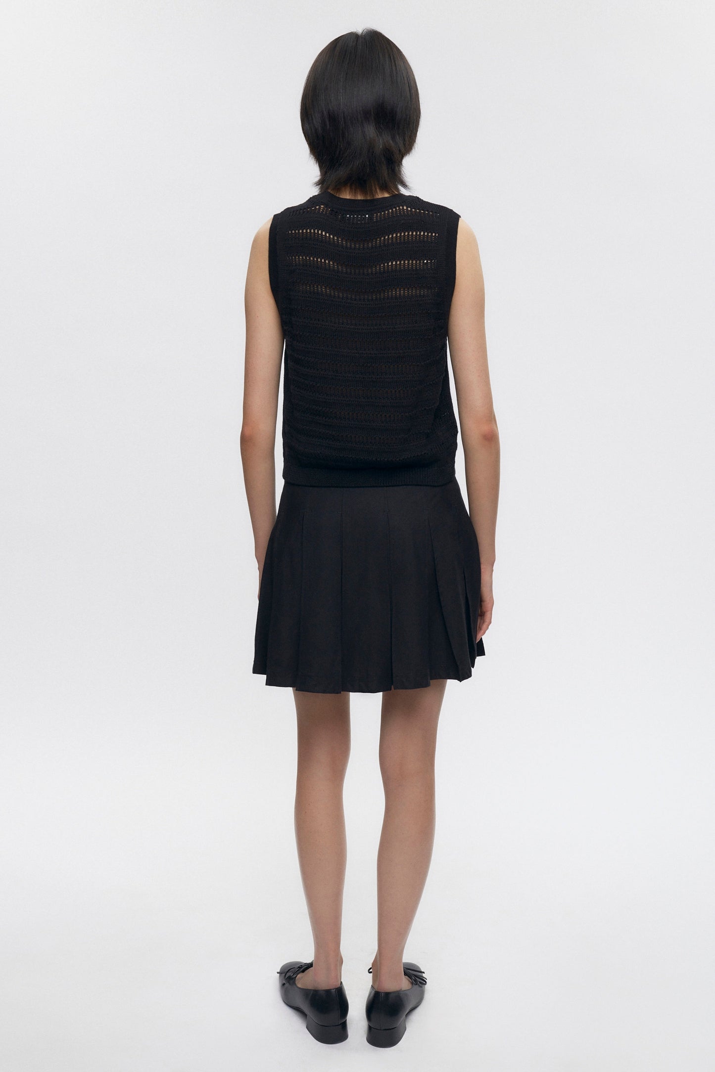 Women's Acacia Knit Tank in Black