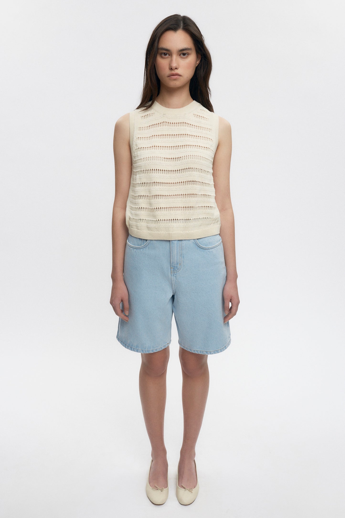 Women's Acacia Knit Tank in Natural
