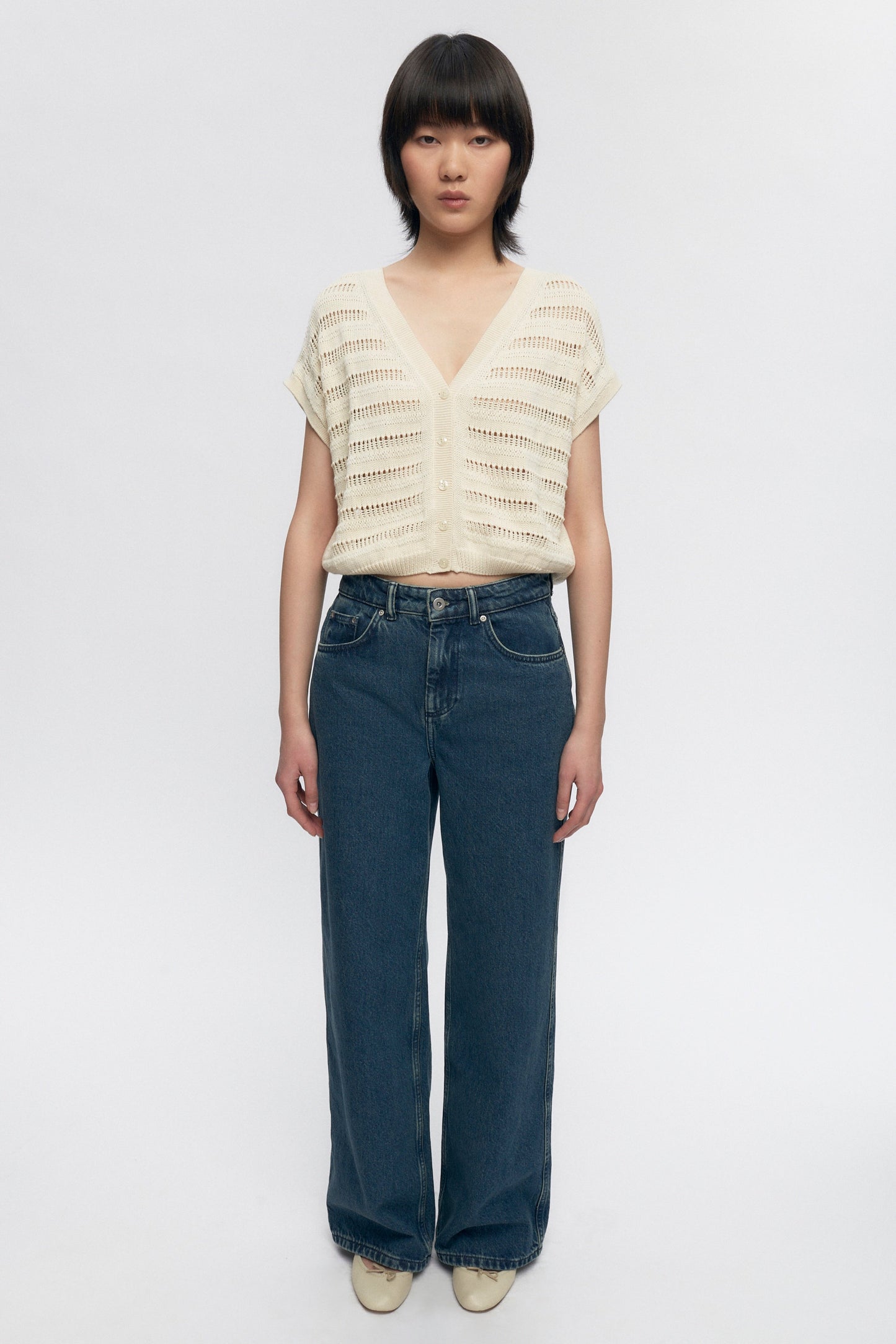 Women's Acacia Knit Vest in Natural
