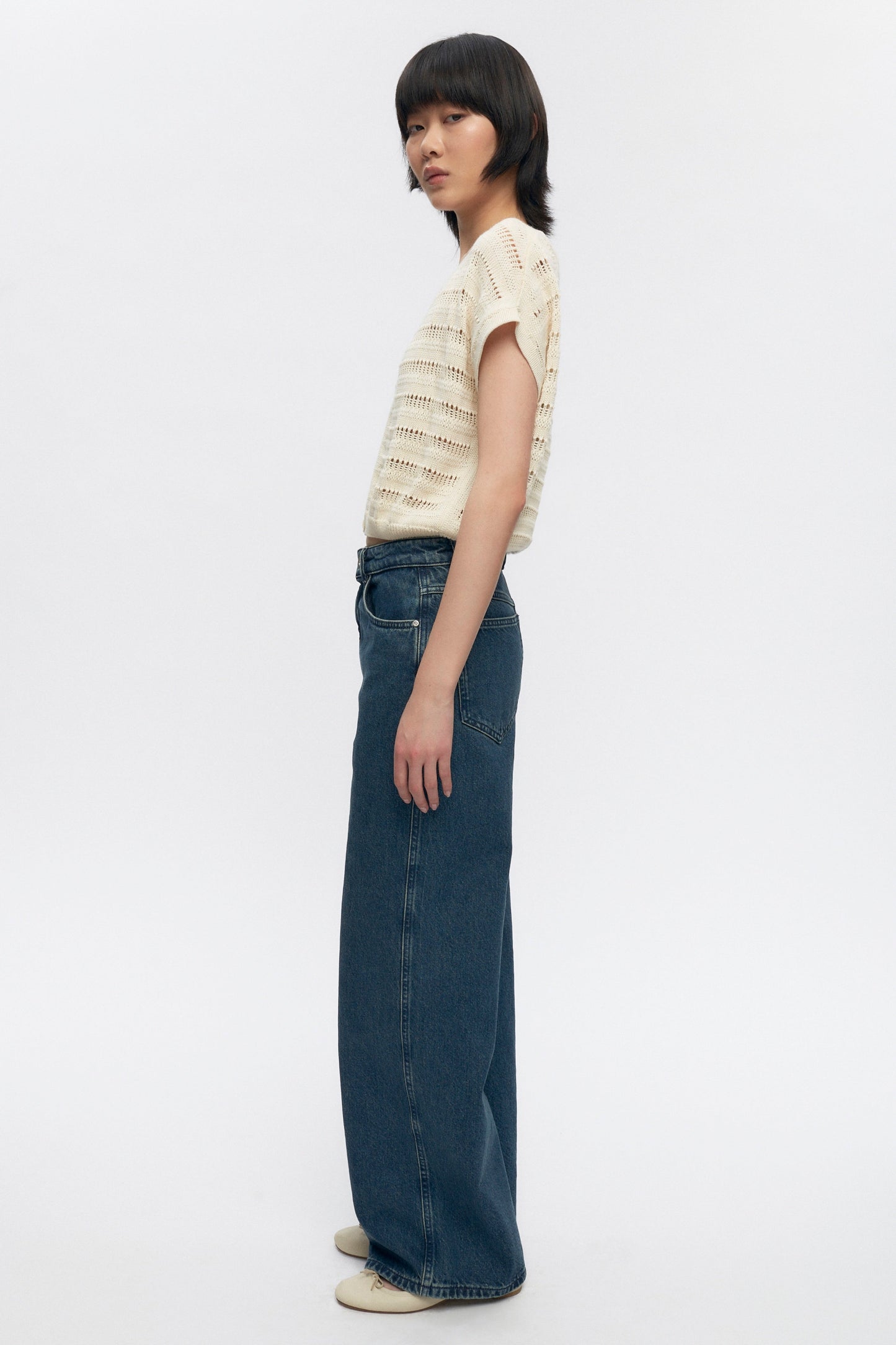 Women's Acacia Knit Vest in Natural