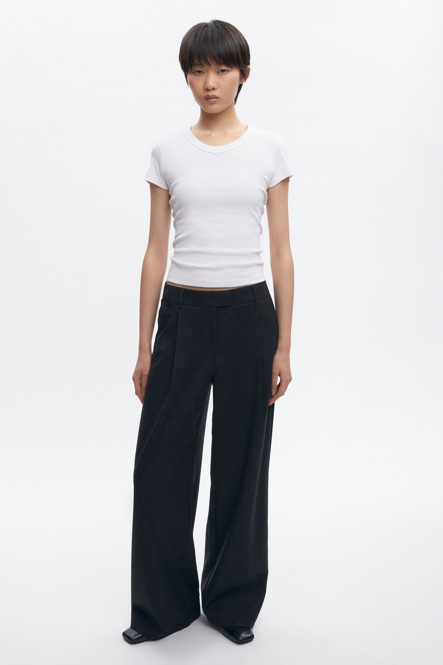 Women's Amun Wool Trouser in Black