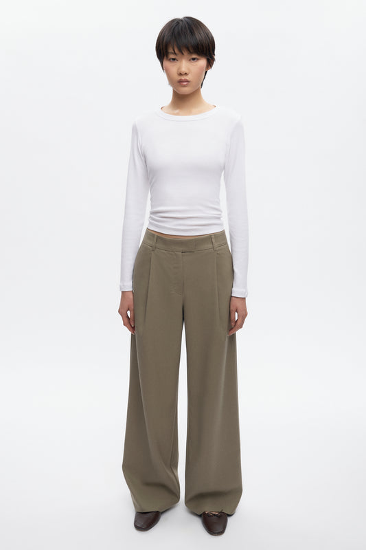 Women's Amun Wool Trouser in Desert