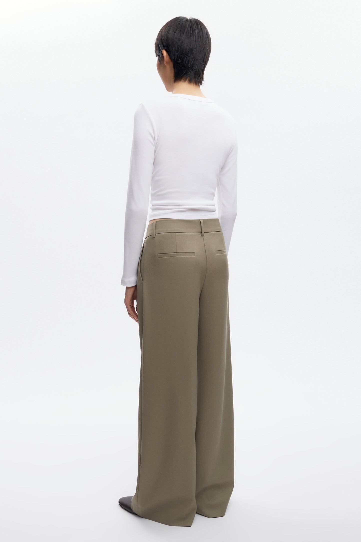 Women's Amun Wool Trouser in Desert