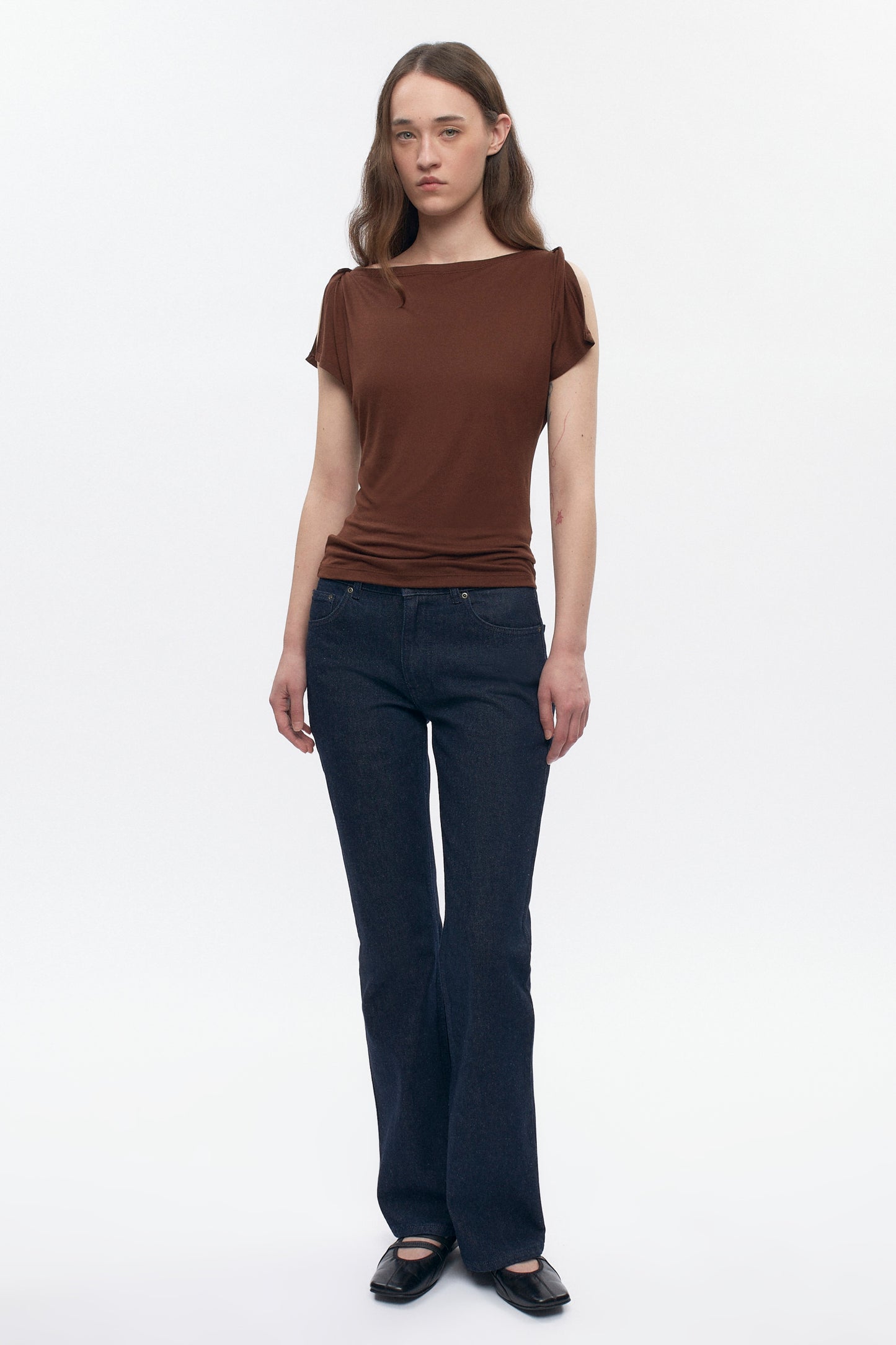 Women's Ayla Boatneck Top in Cocoa