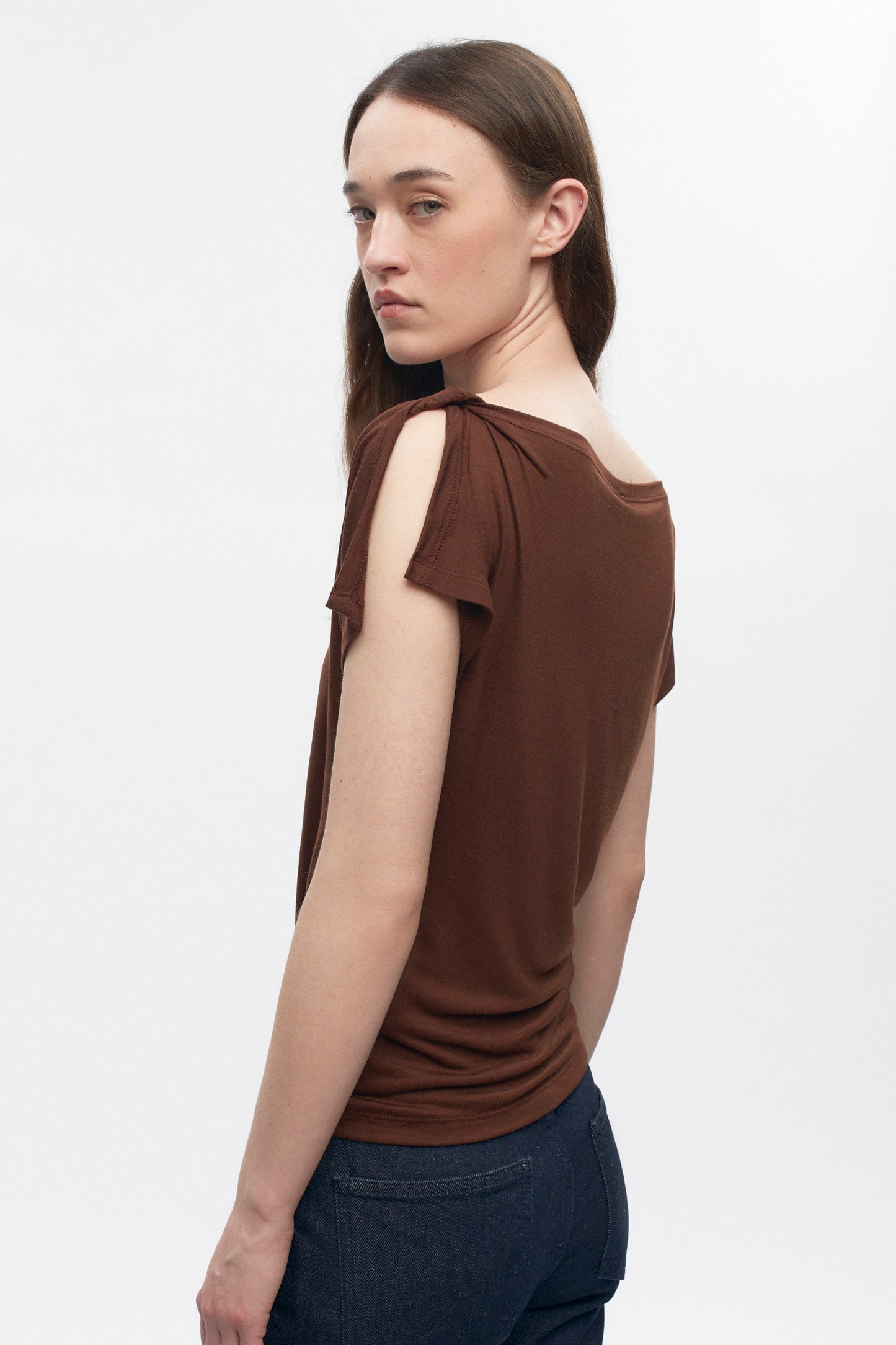 Women's Ayla Boatneck Top in Cocoa