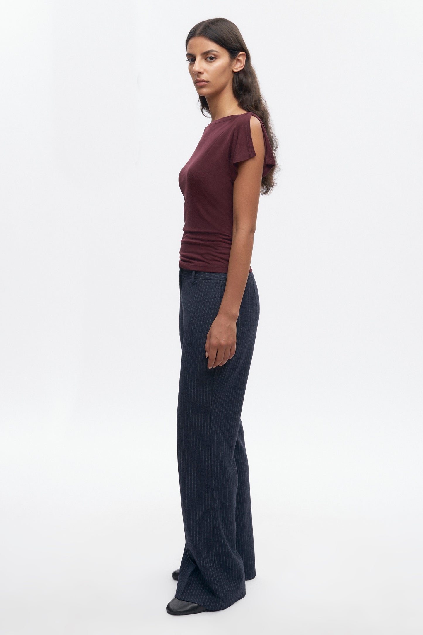 Women's Ayla Boatneck Top in Plum