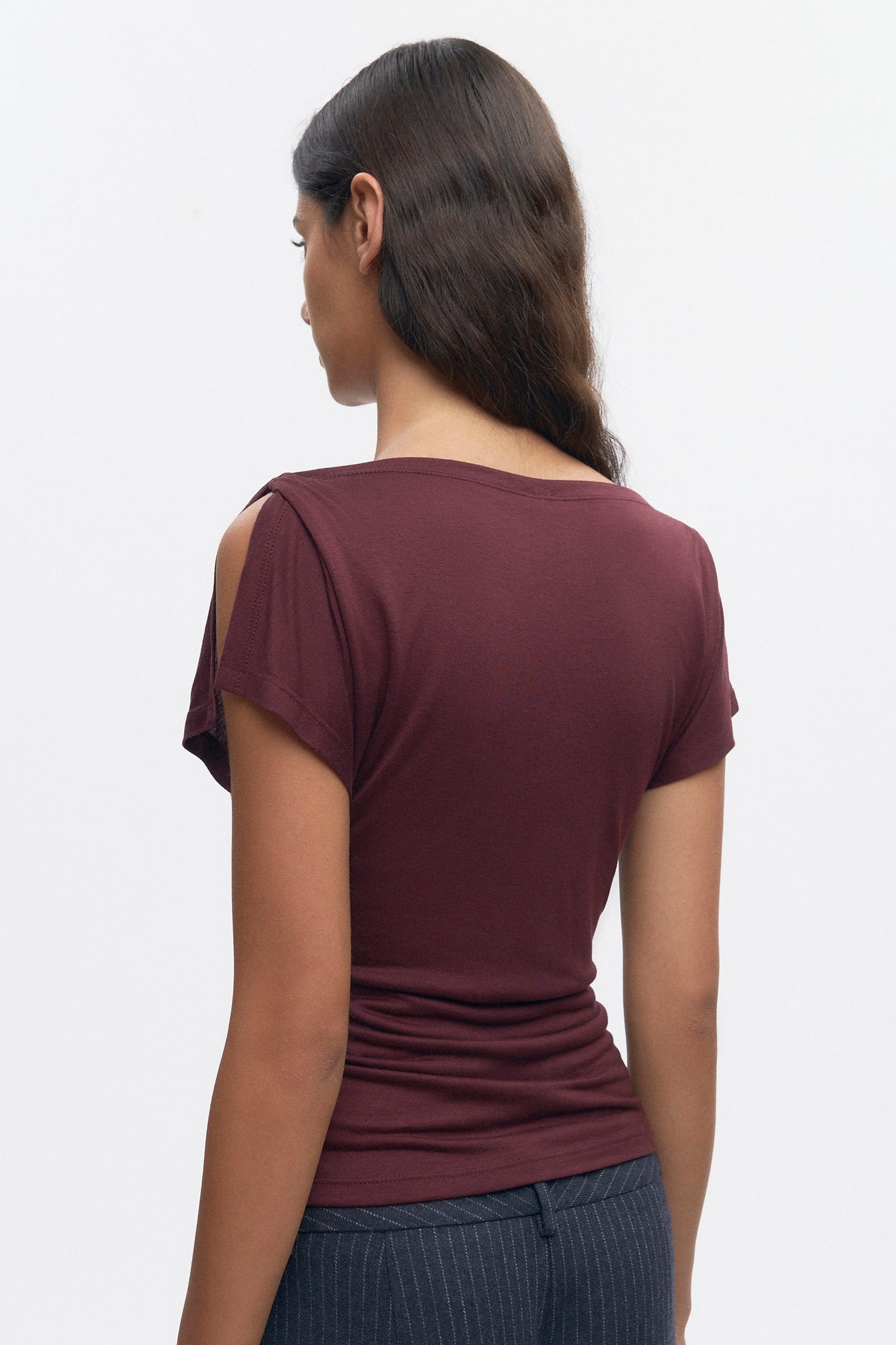 Women's Ayla Boatneck Top in Plum
