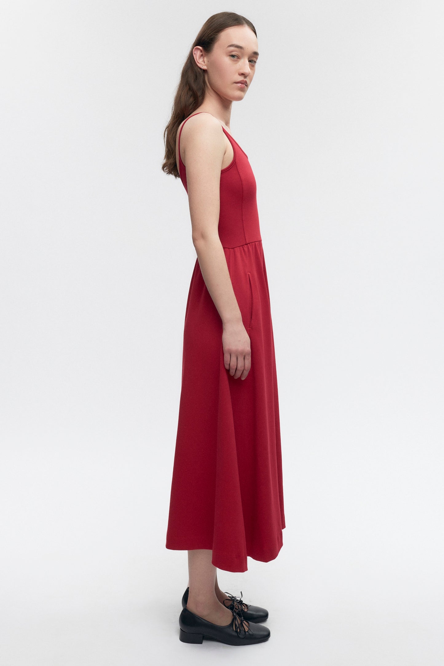 Women's Ballet Dress in Jester Red
