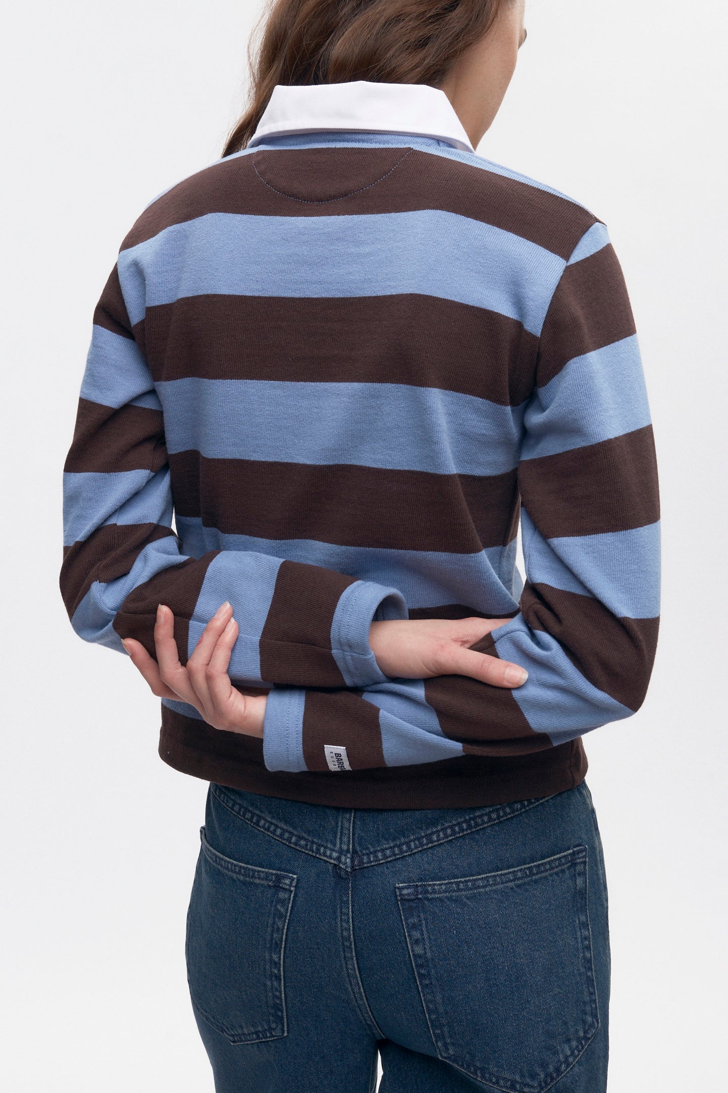 Women's Barbarian Rugby Shirt in Columbia/Brown