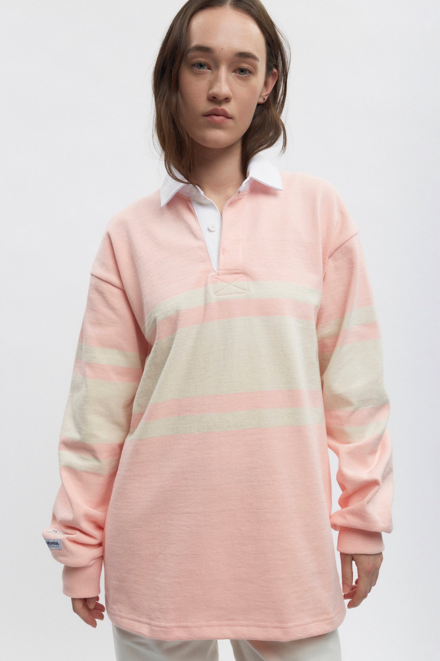 Men's Barbarian Rugby in Salmon/Ivory