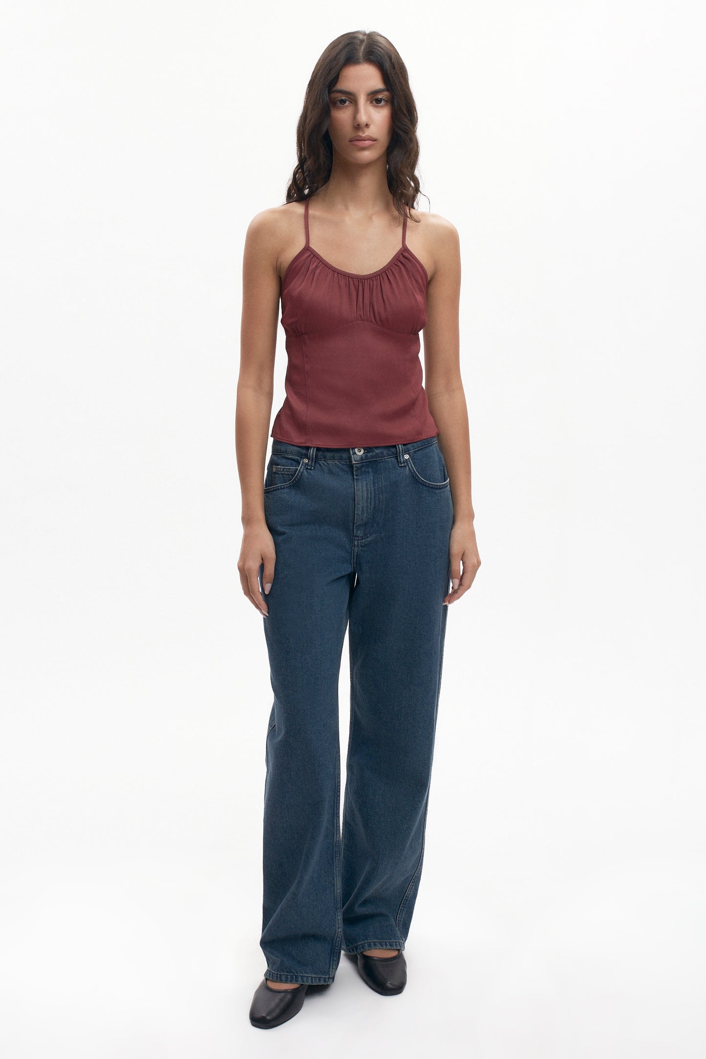 Women's Cleo Top  in Cabernet