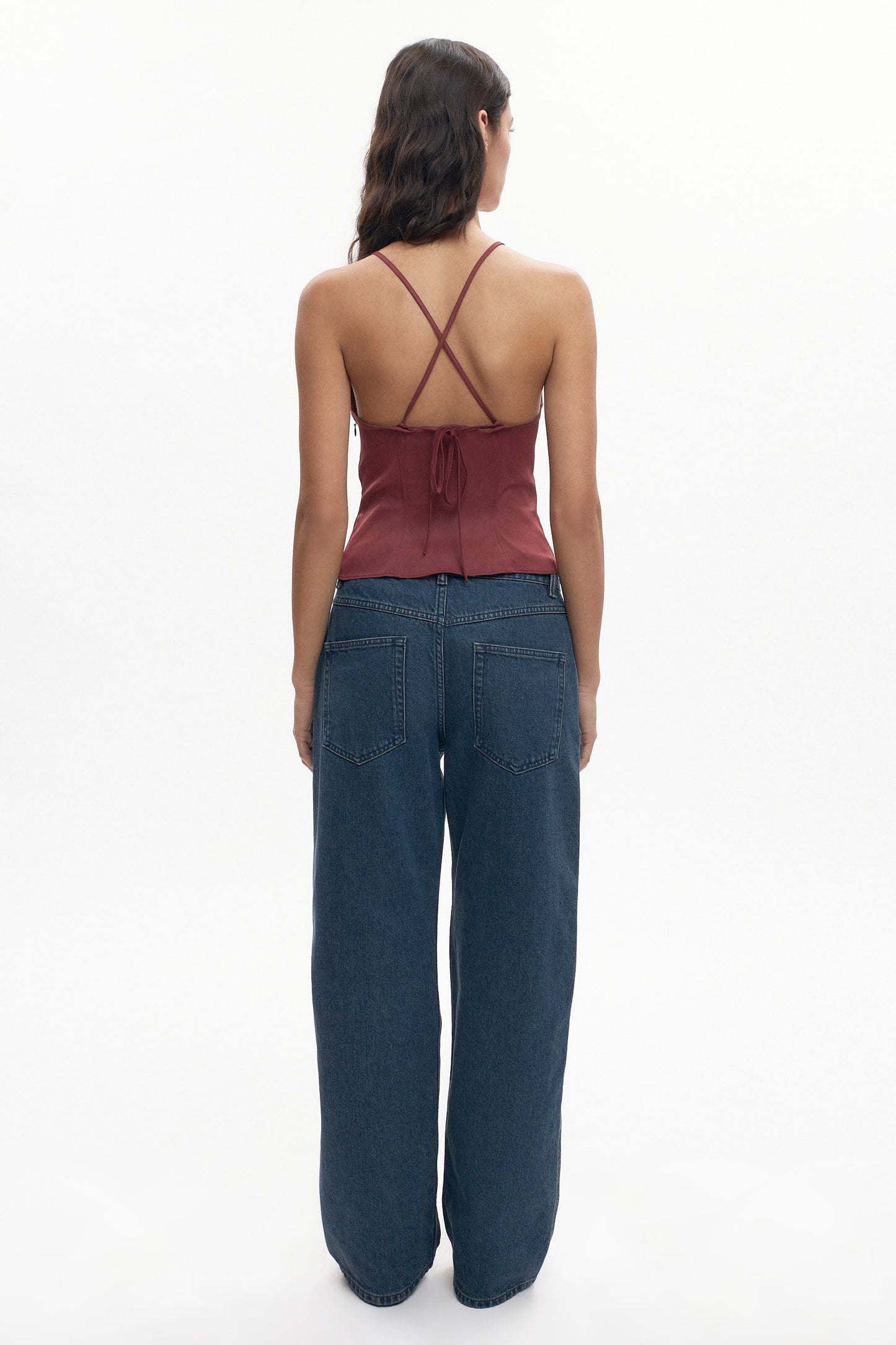 Women's Cleo Top  in Cabernet