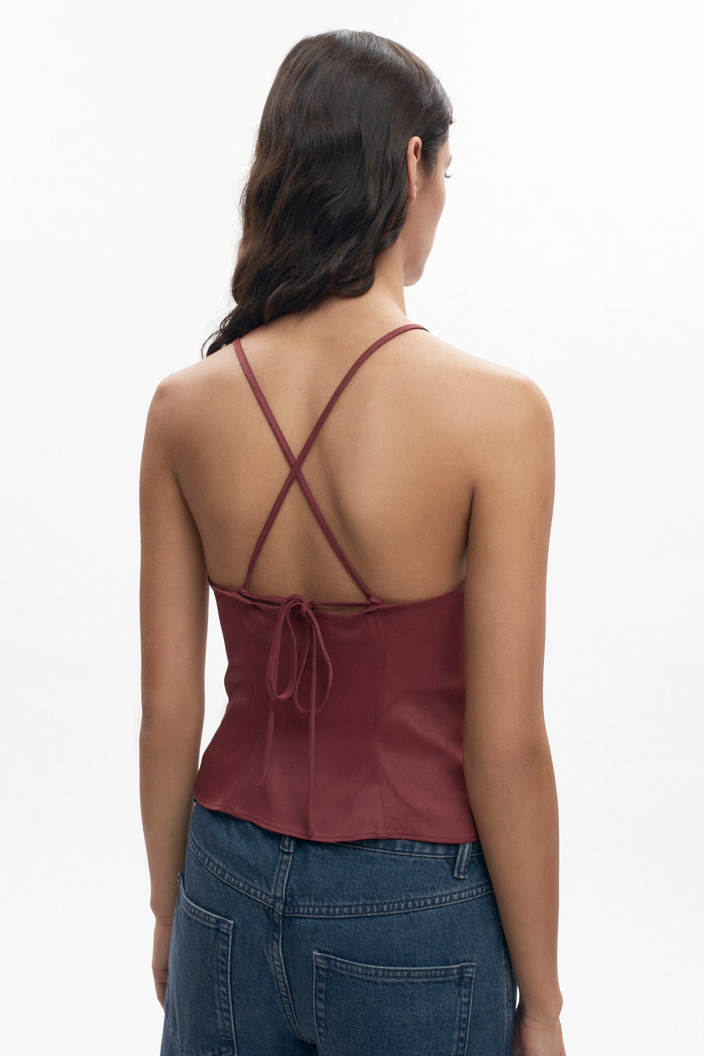 Women's Cleo Top  in Cabernet