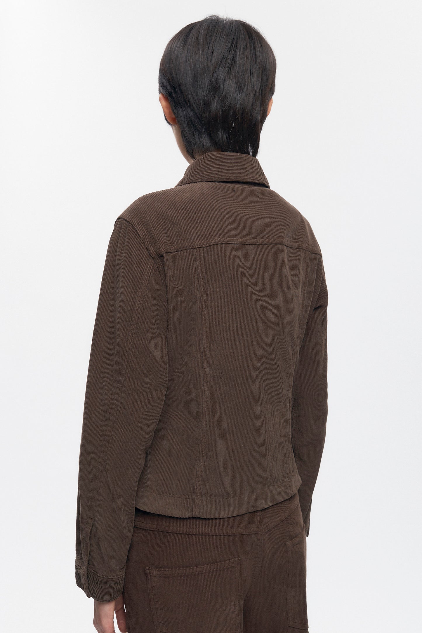Women's Cord Jacket in Coffee Bean