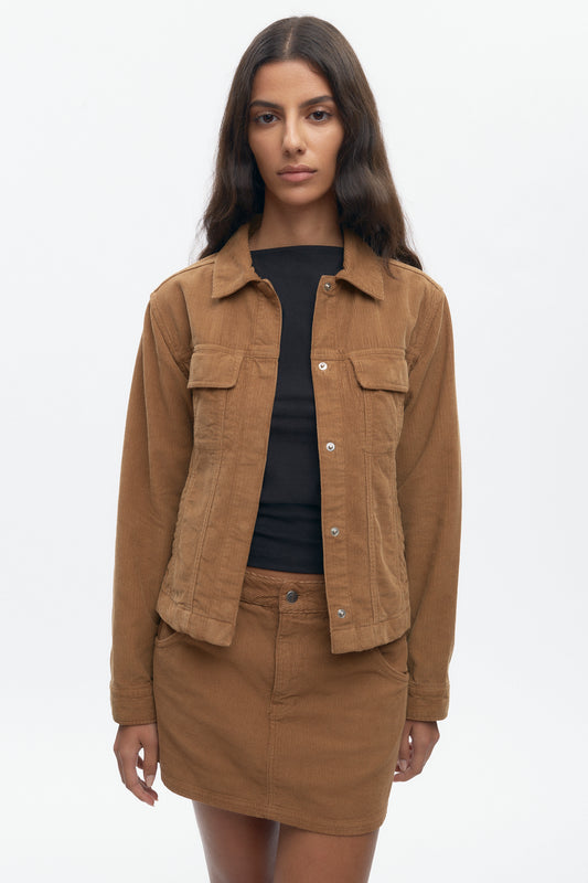 Women's Cord Jacket in Otter
